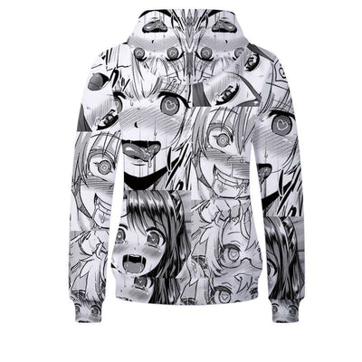 Ahegao Hoodies - Unisex Pullover Hoodie 3 - Fans-Home