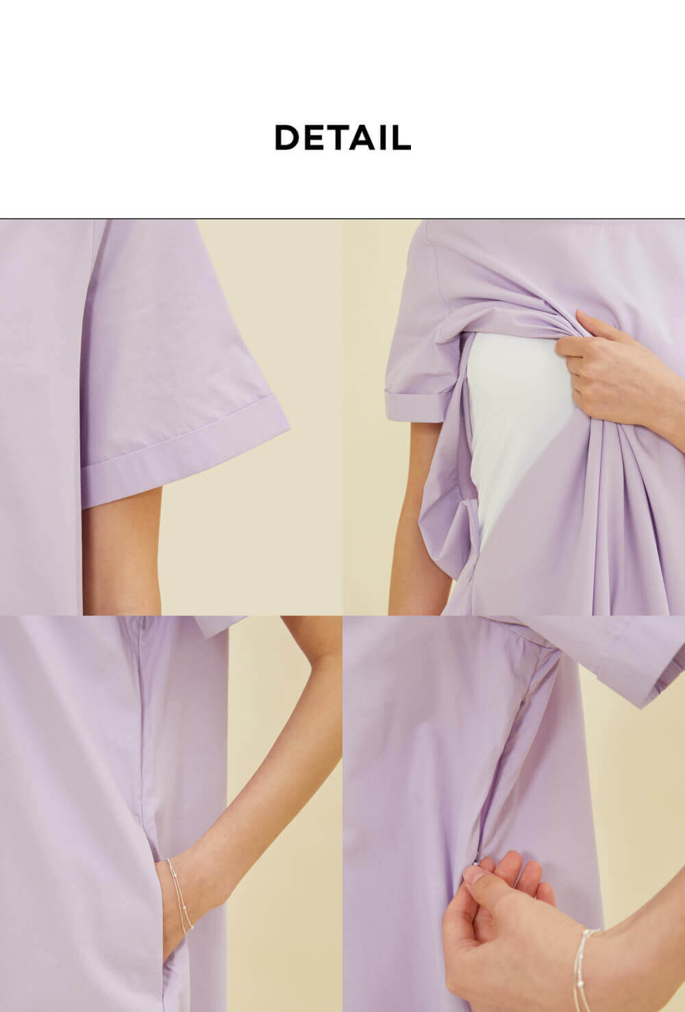 Minimal A-Line Nursing Dress