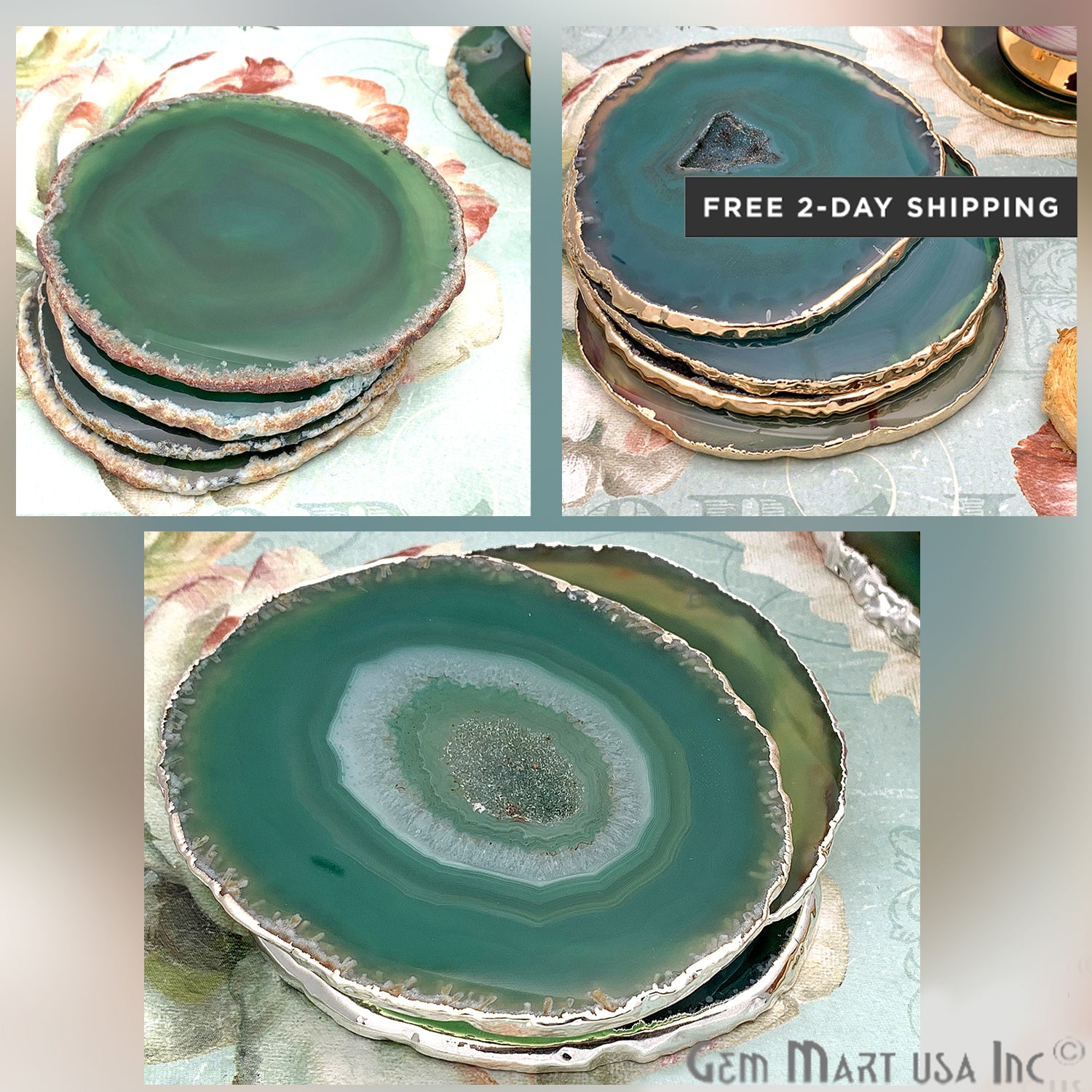 agate drink coasters