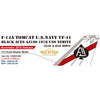 Century Wings 001620 1/72 F-14 F-14A Tomcat U.S.Navy VF-41 Black Aces AJ100 1978 USS NIMITZ (Flap & Slat Down) Diecast Model Military Aircraft