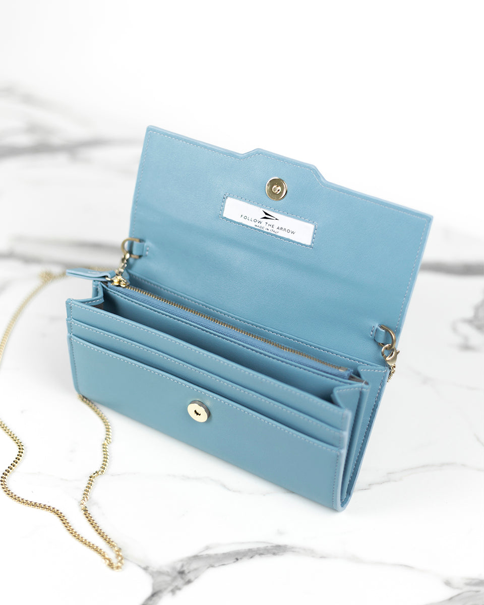 light blue mini bag