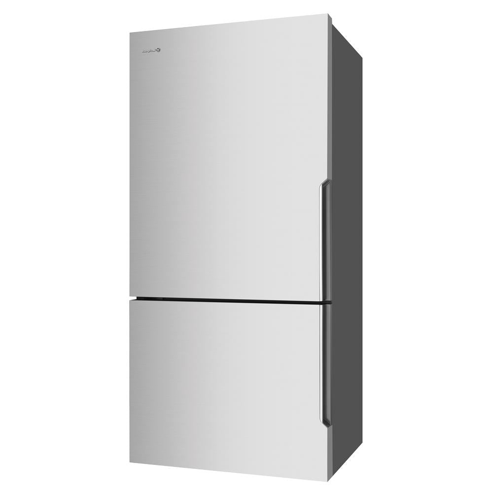 westinghouse wbe5300sc-l 496l bottom mount fridge (stainless steel) [left]
