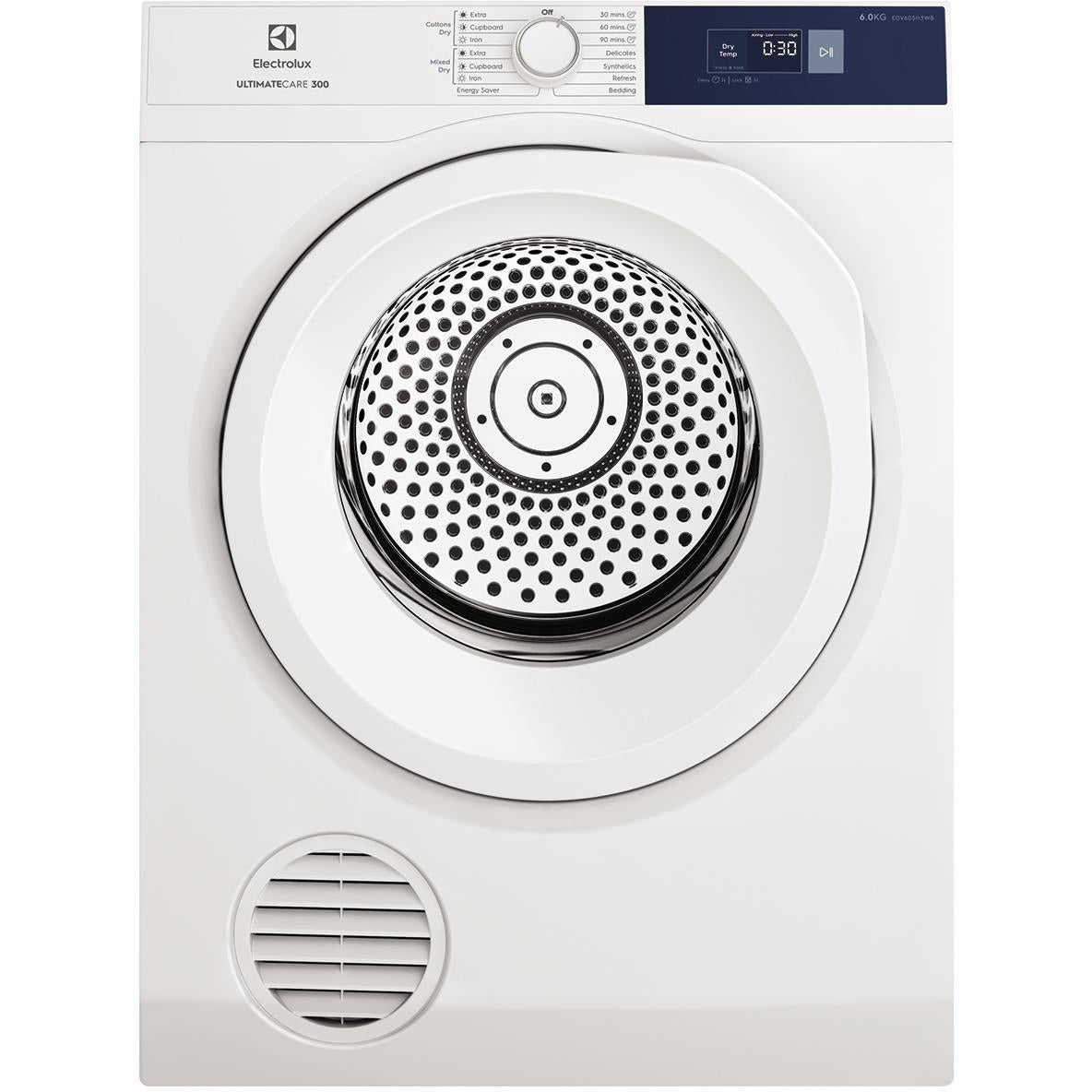 electrolux edv605h3wb 6kg sensor dry vented dryer