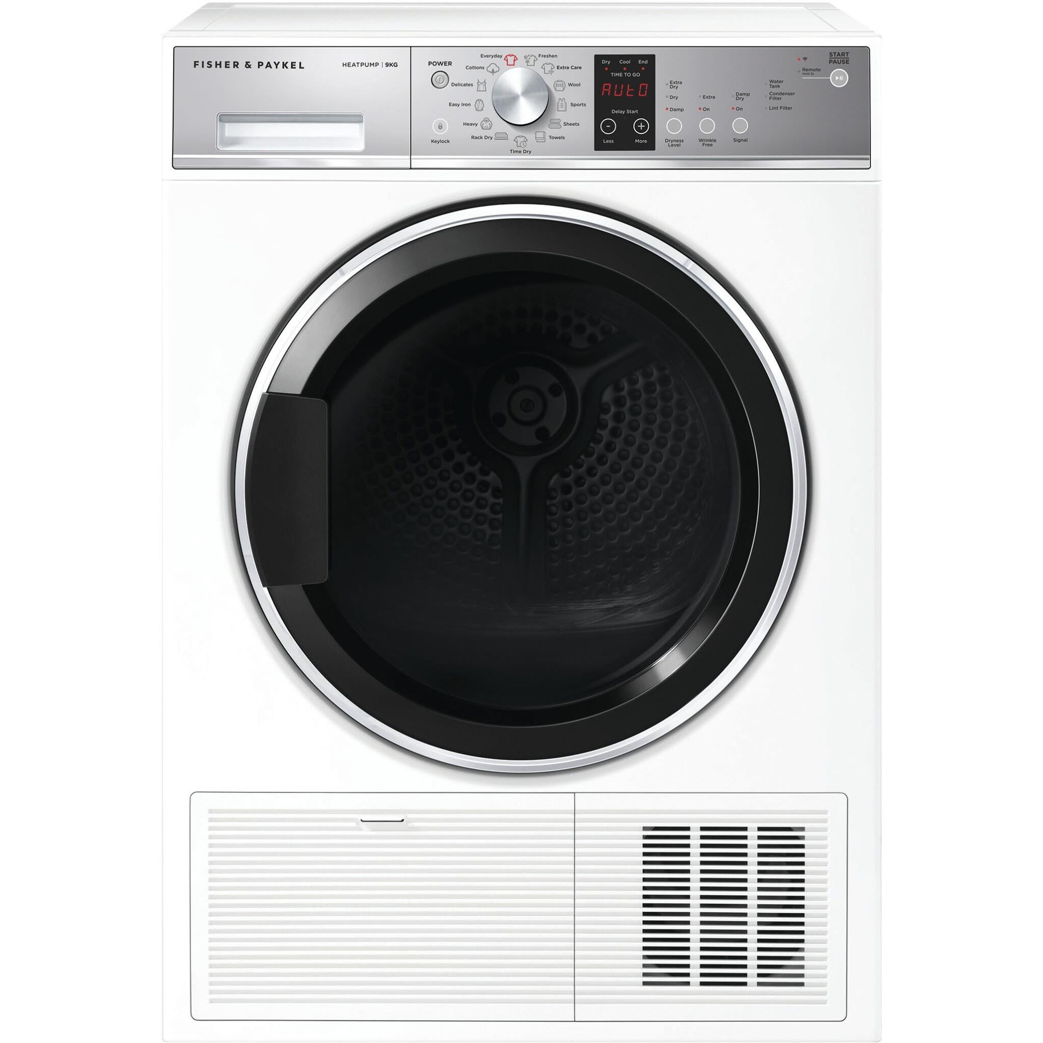 fisher & paykel dh9060p2 9kg heat pump dryer (white)