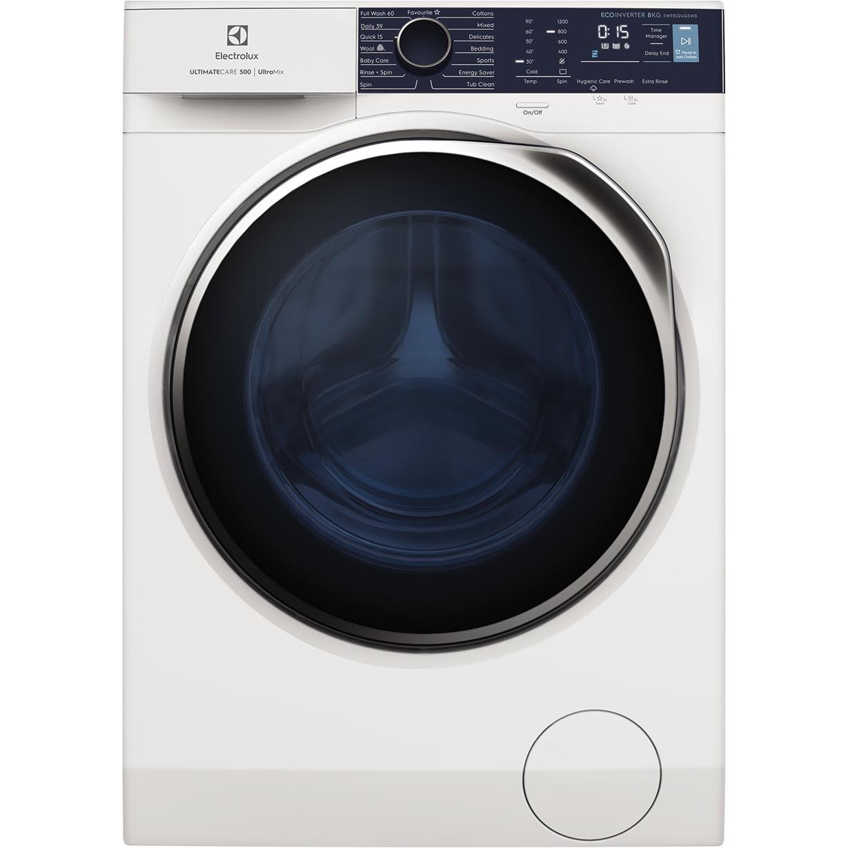 electrolux ewf8024q5wb 8kg ultimatecare 500 front load washer