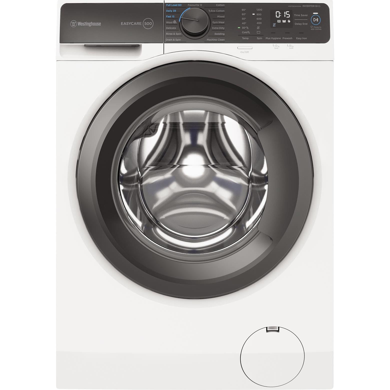 westinghouse wwf8024m5wa 8kg 500 series front load washer