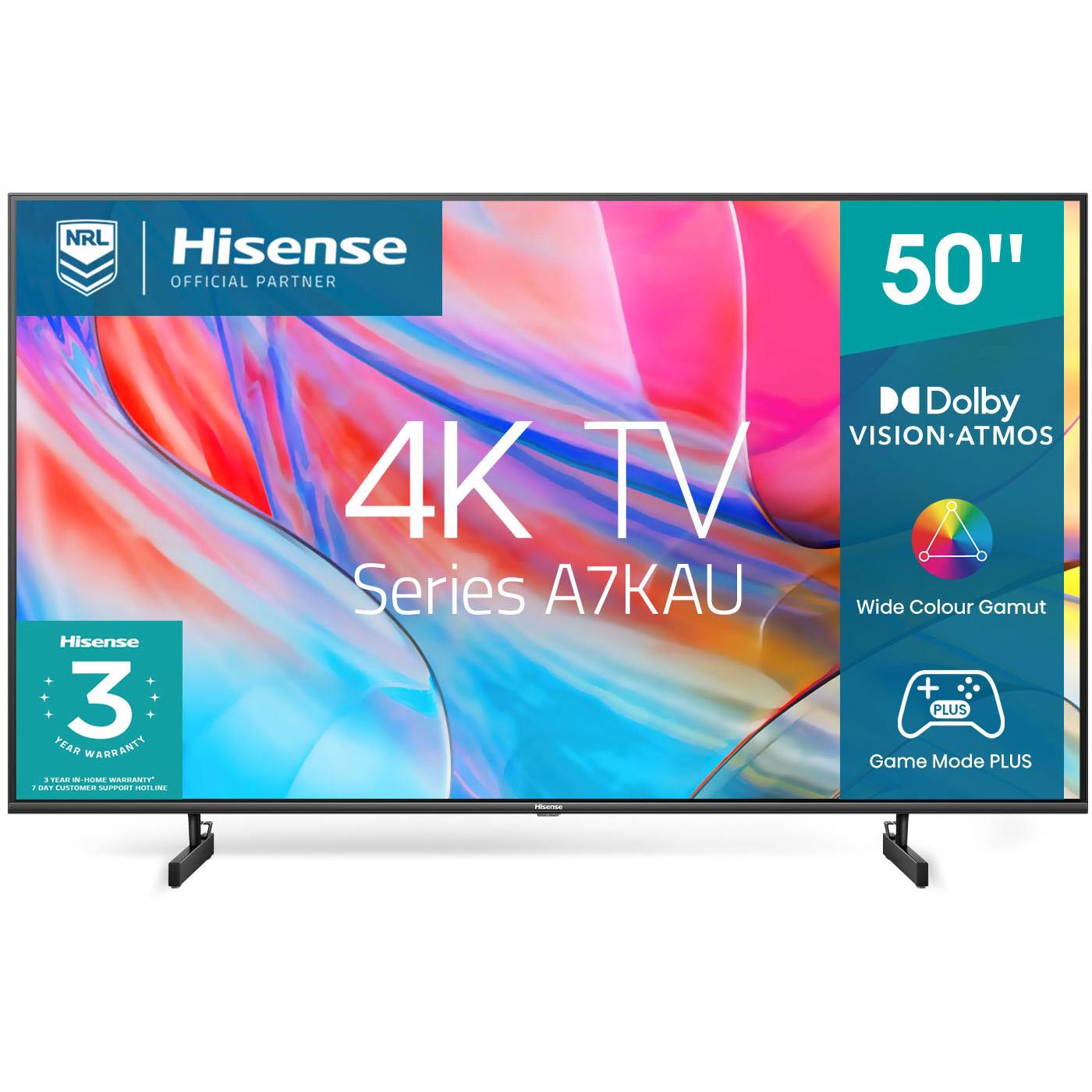 hisense 50" a7kau 4k uhd led smart tv [2023]