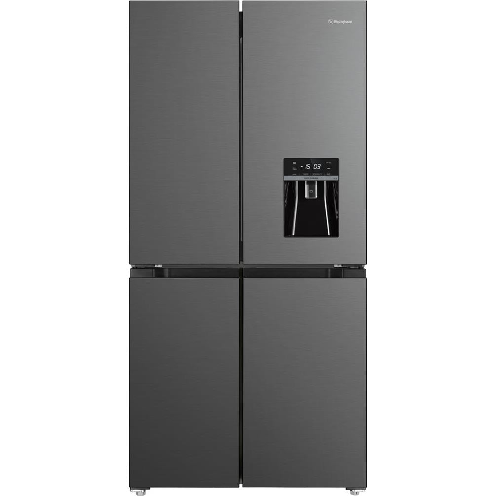 westinghouse wqe4960ba 492l french door fridge (matte charcoal black)