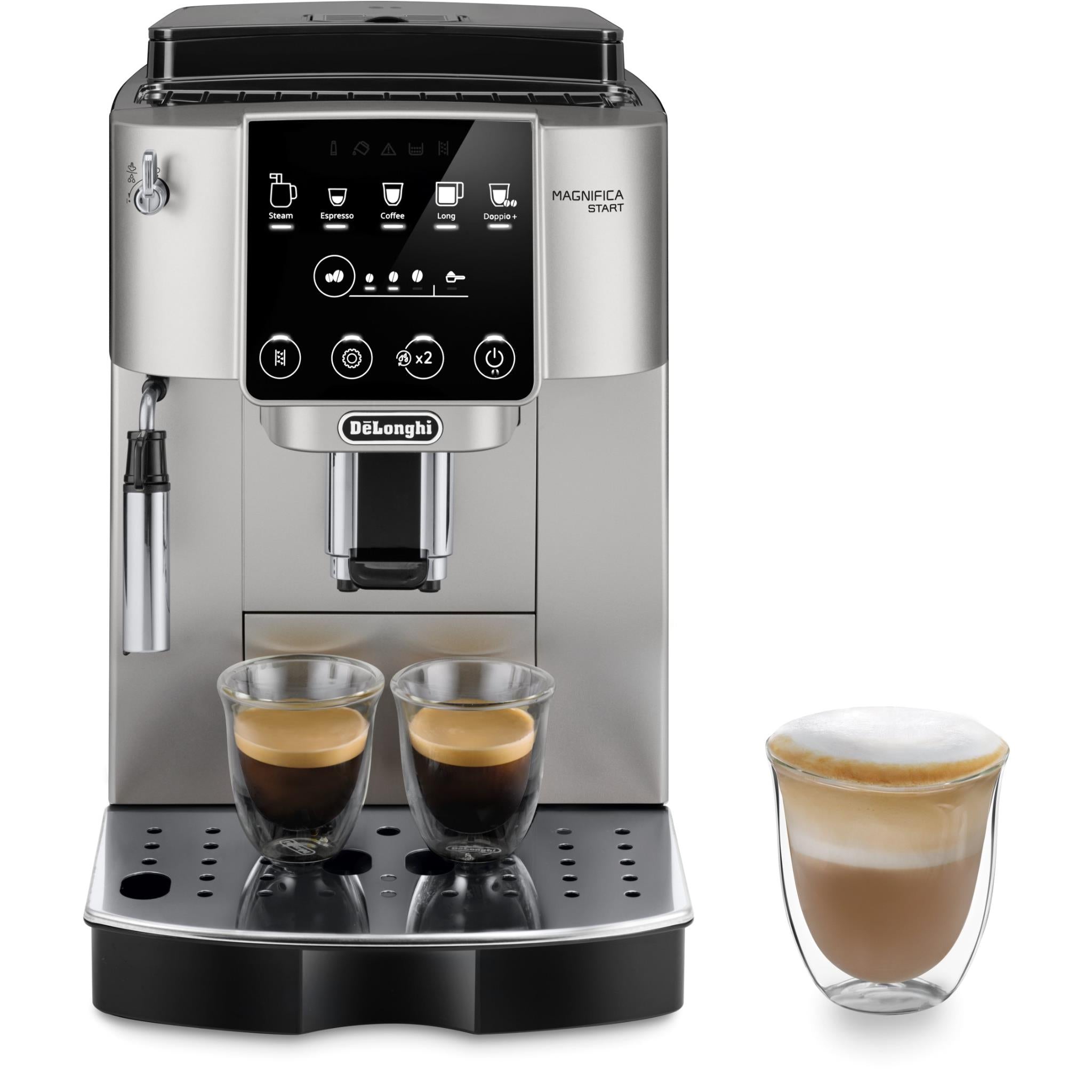 de'longhi magnifica start fully automatic coffee machine (silver)