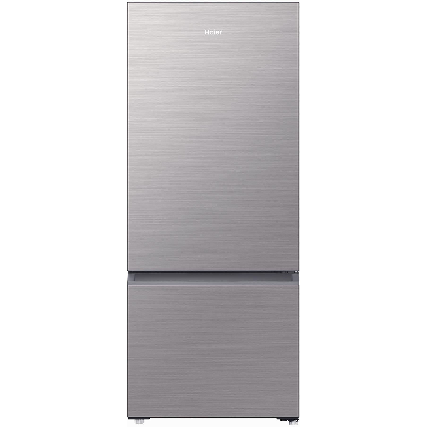 haier hrf420bs 420l bottom mount fridge (satina)