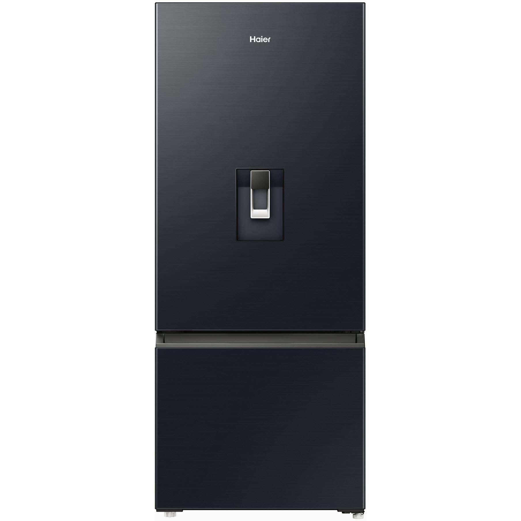 haier hrf420bhc 420l bottom mount fridge with water (black)