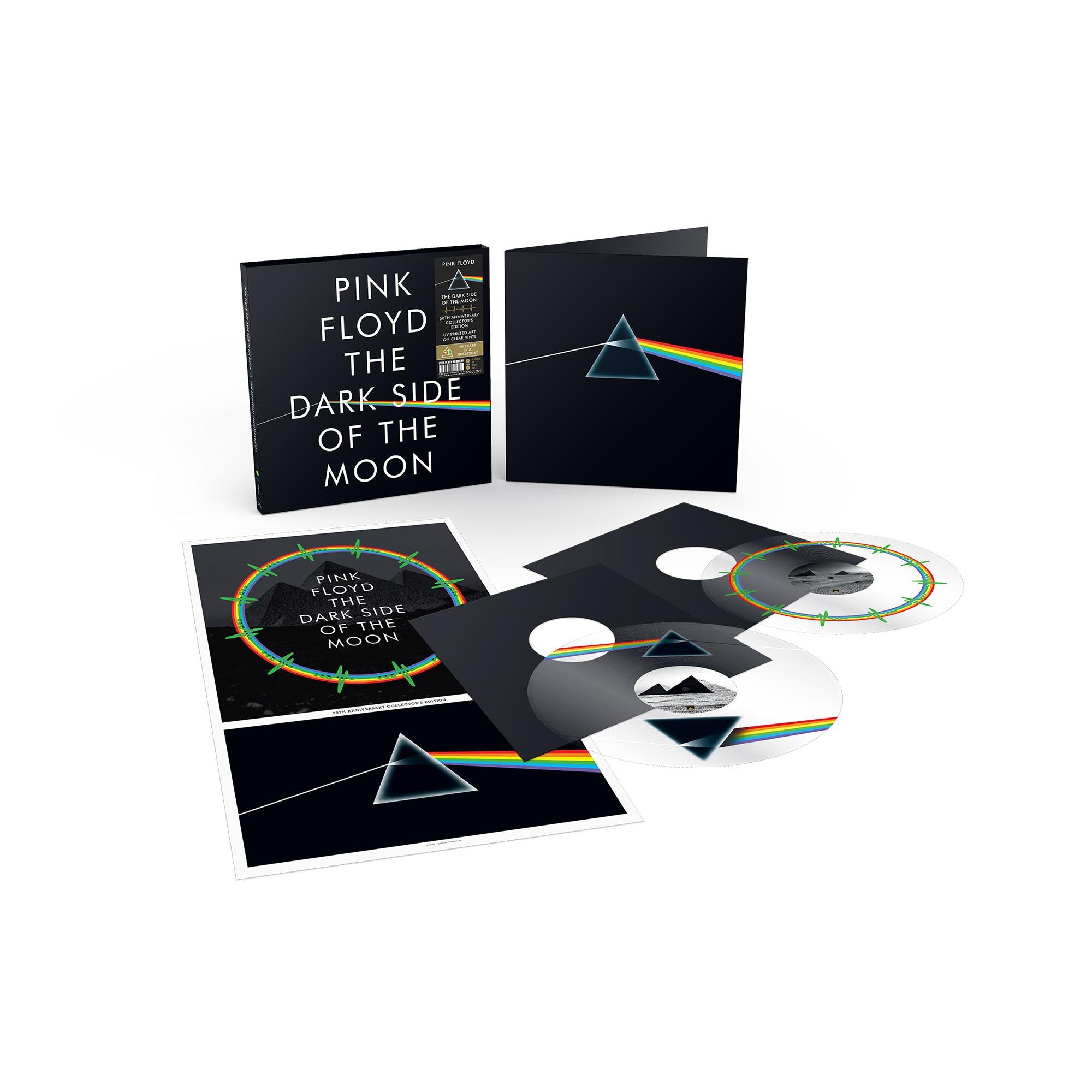 the dark side of the moon (50th anniversary uv printed clear vinyl collector's edition)