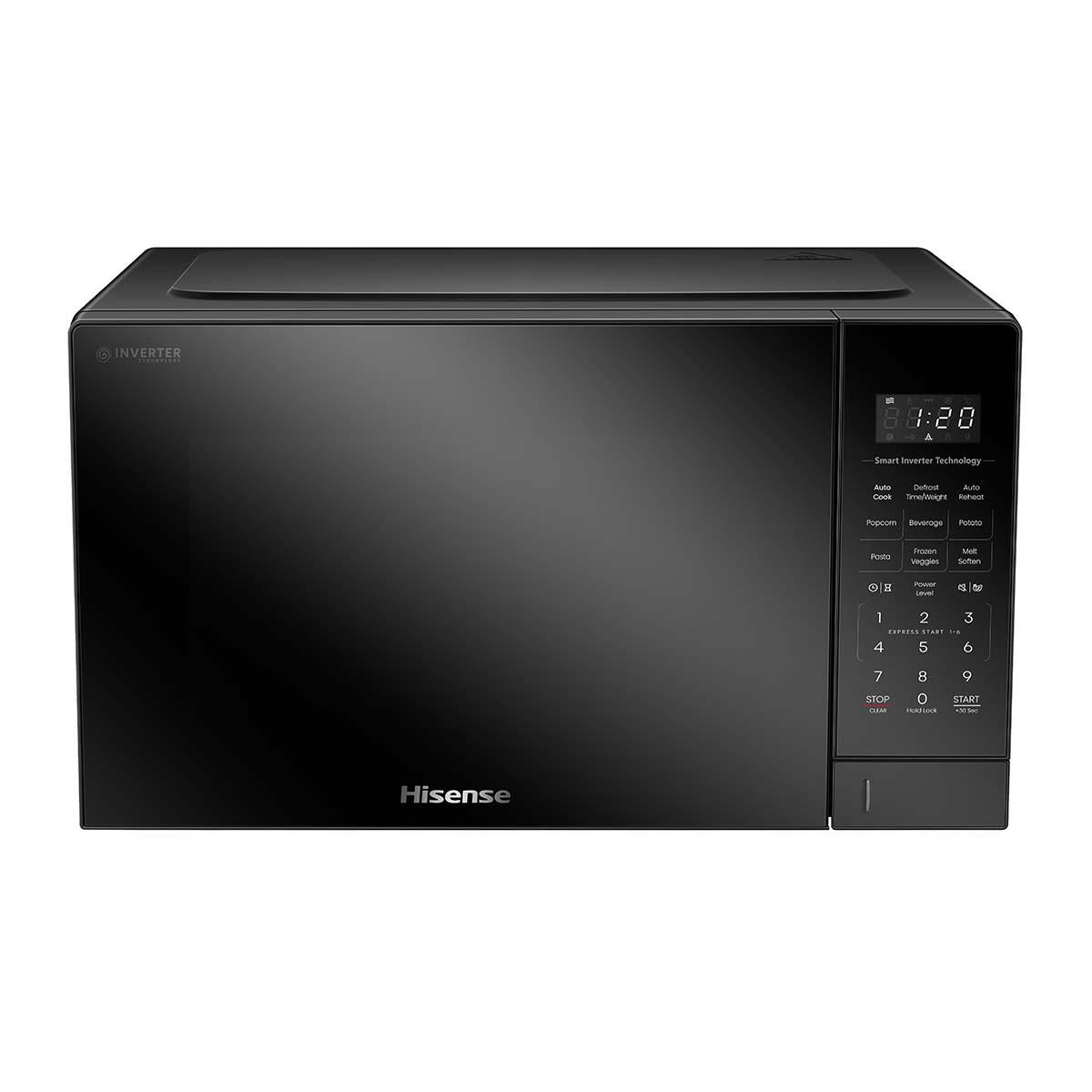 hisense hmas3411bmv 34l 1100w smart inverter microwave oven (black mirror)
