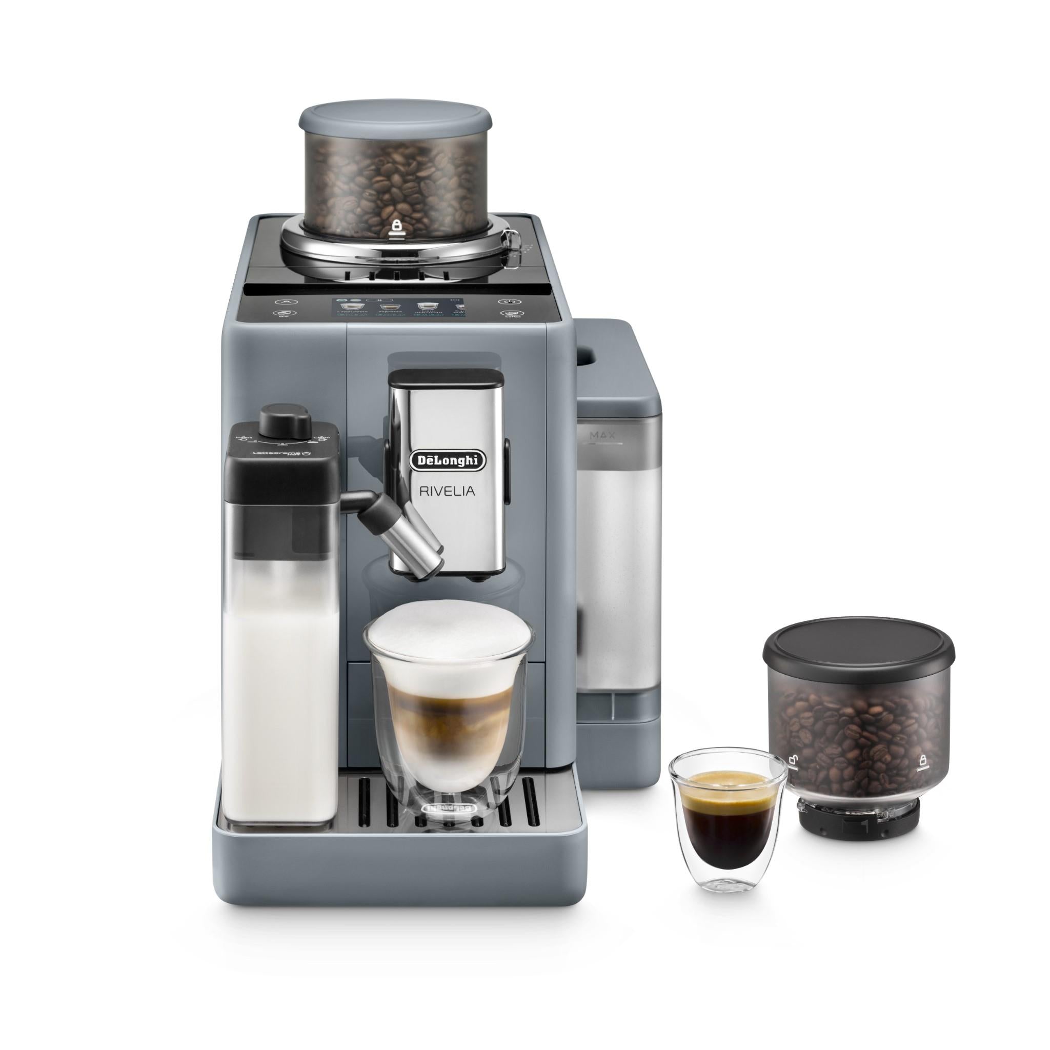 de'longhi rivelia fully automatic coffee machine (grey)