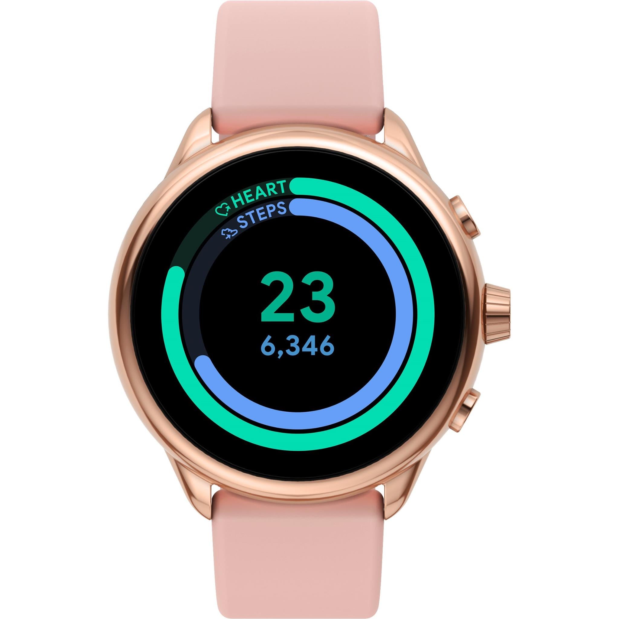 fossil gen 6 smartwatch wellness edition (blush)