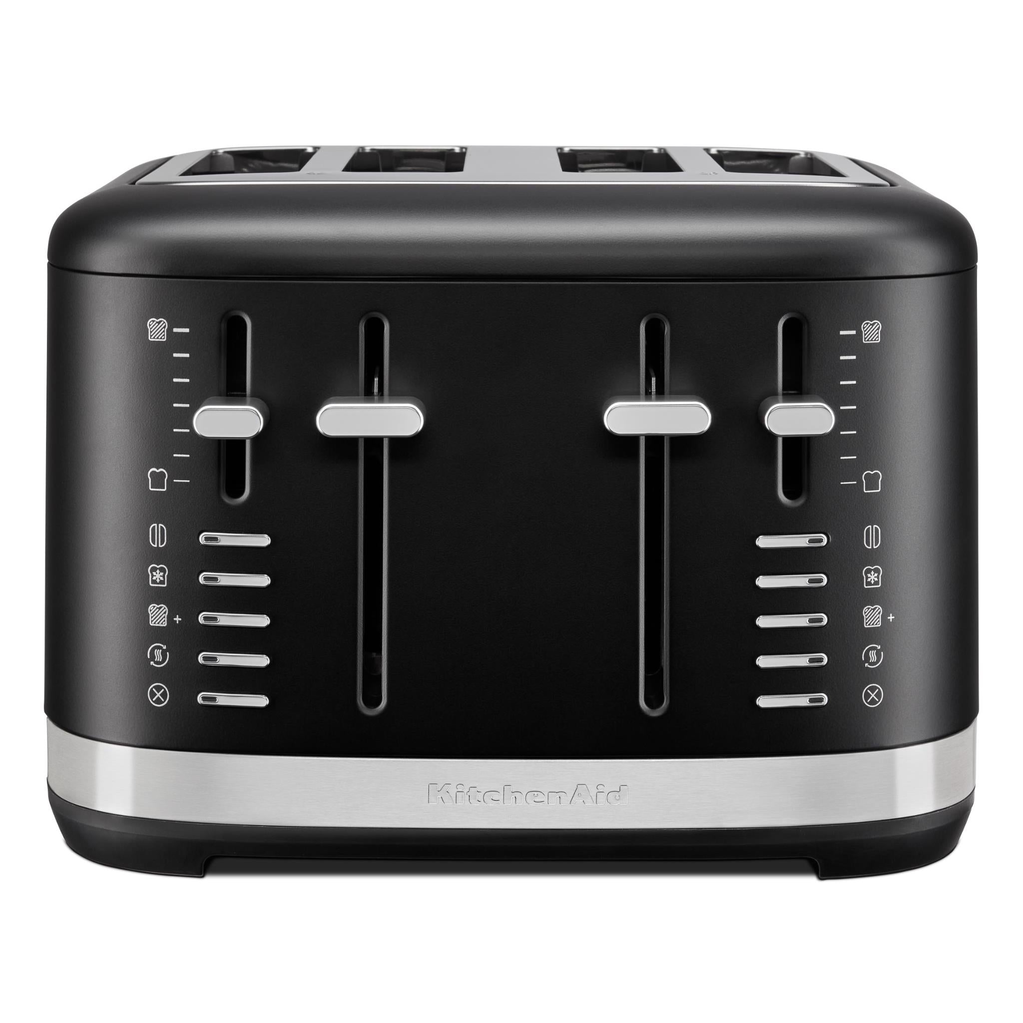kitchenaid kmt4109 4 slice toaster (matte black)
