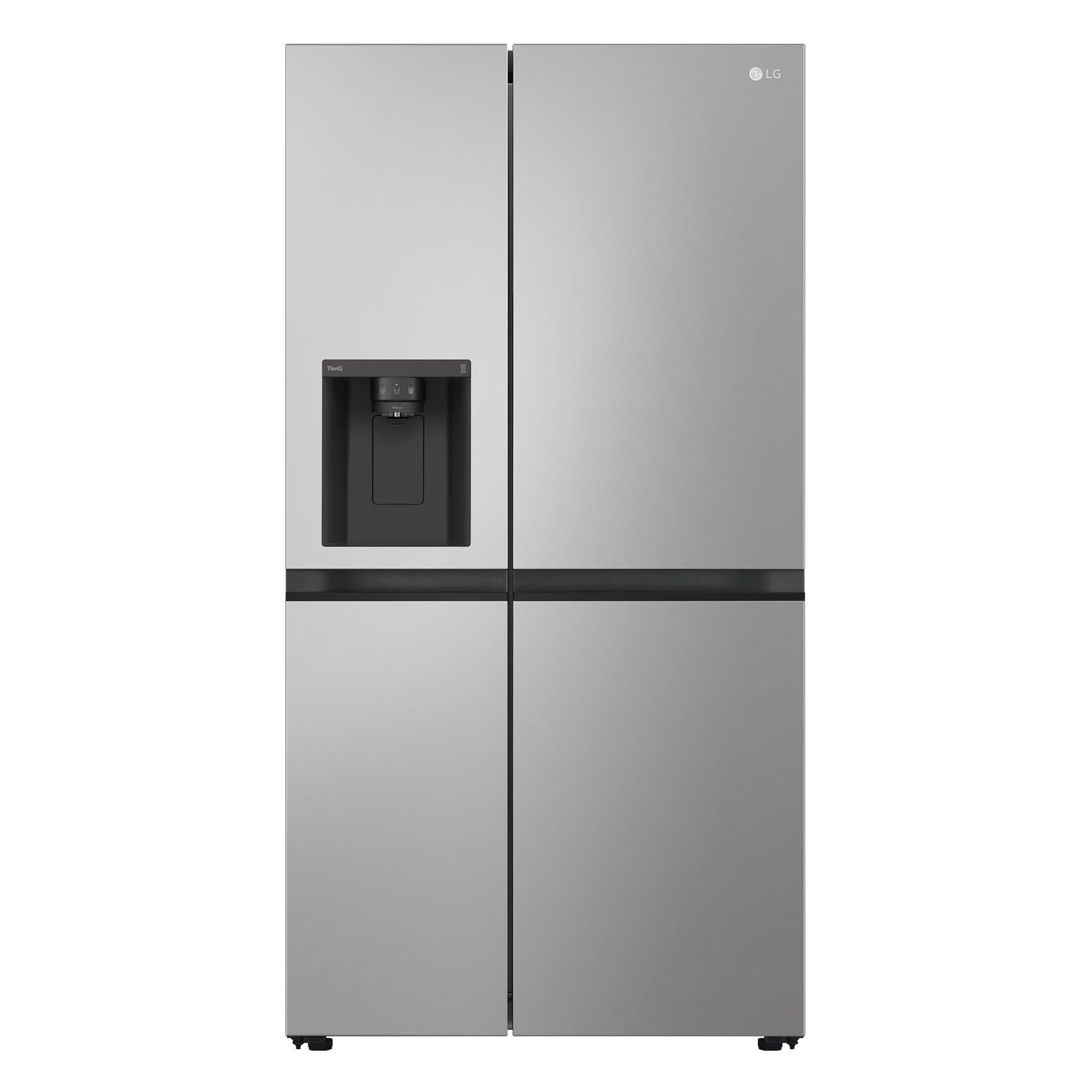 lg gs-n600pl 635l side by side fridge (stainless steel)