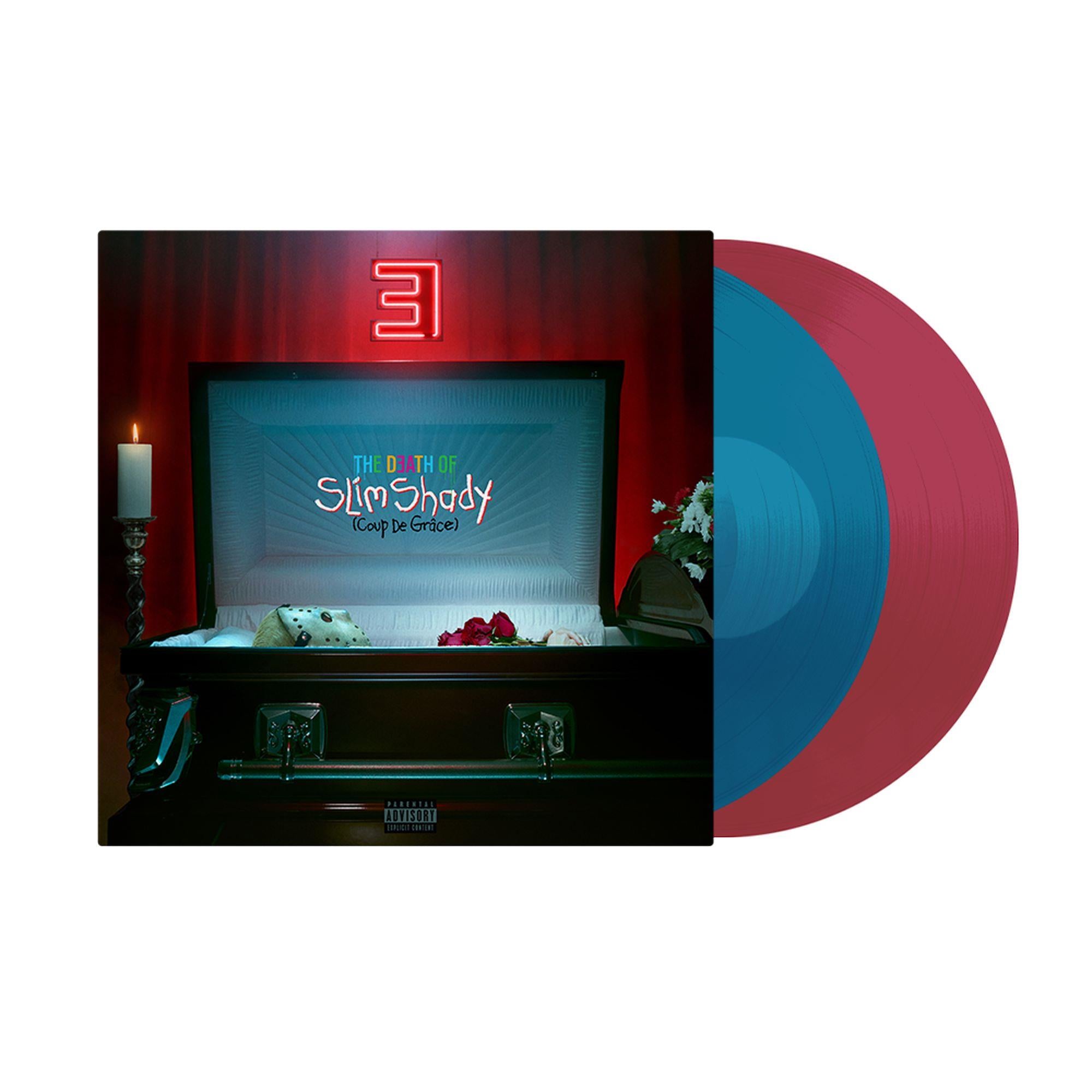 the death of slim shady (coup de grâce) (jb exclusive sea blue & ruby red translucent vinyl)