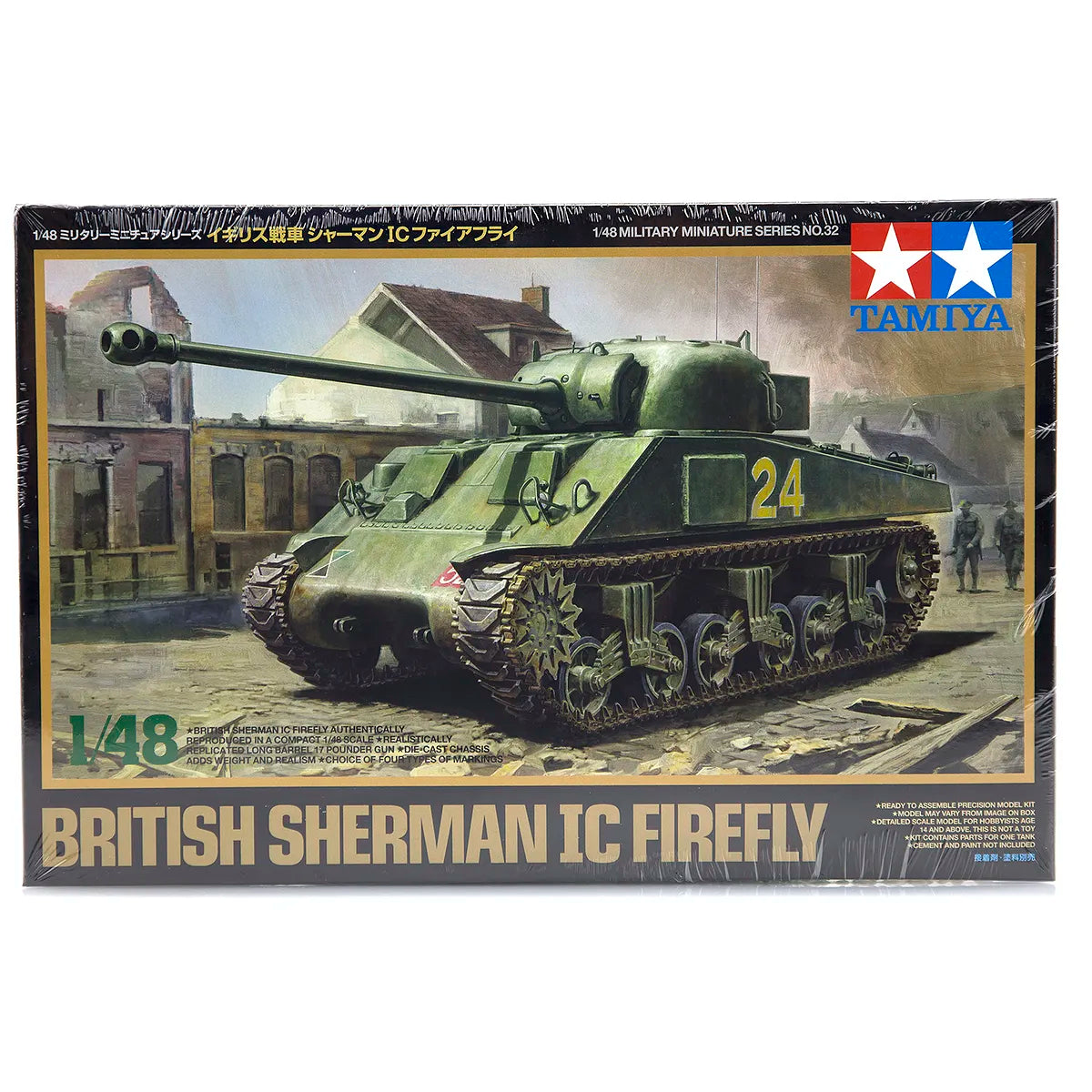 Tamiya 1/48 British Sherman IC Firefly Scaled Plastic Model Kit