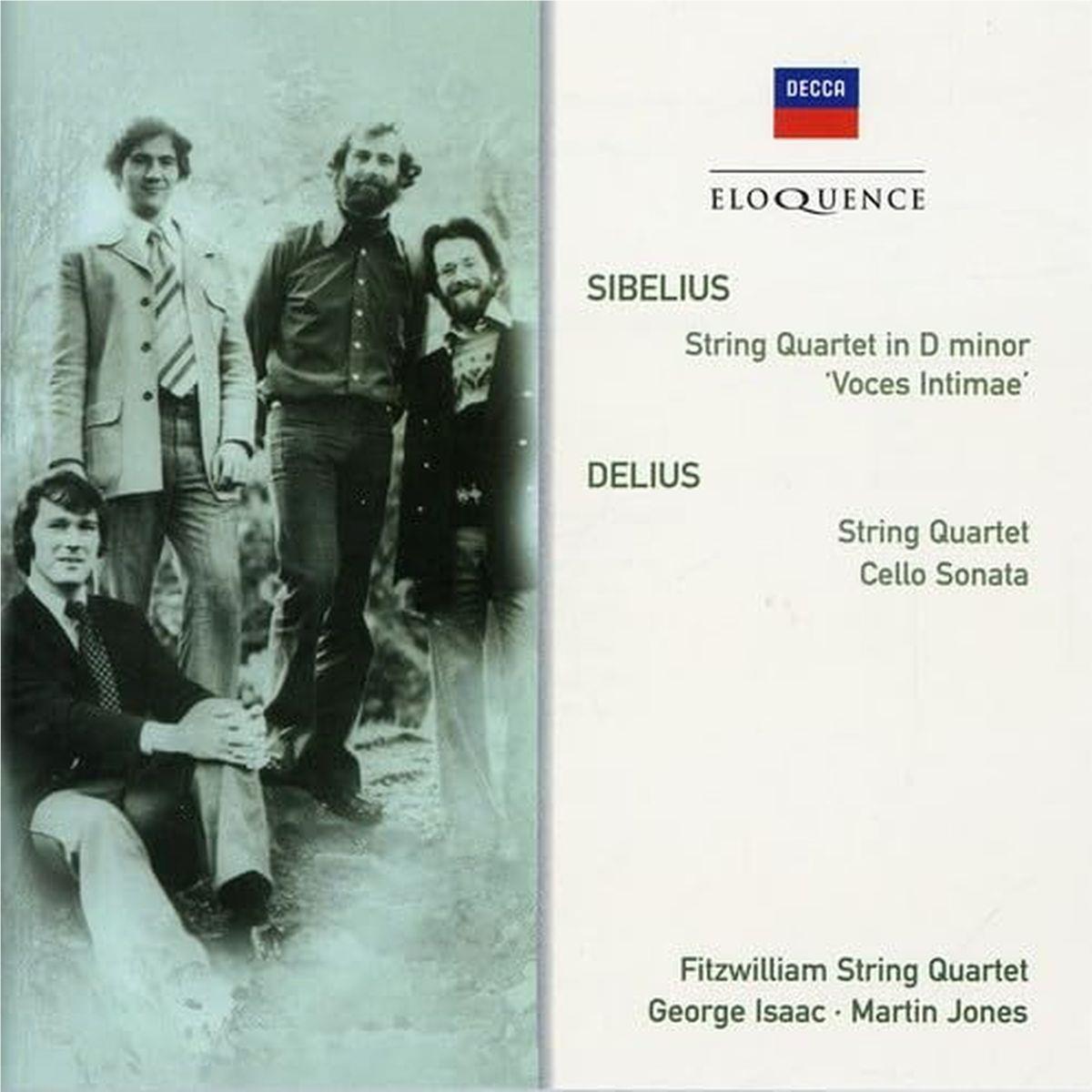 sibelius: string quartet in d minor, voces intimae / delius: string quartet, cello sonata