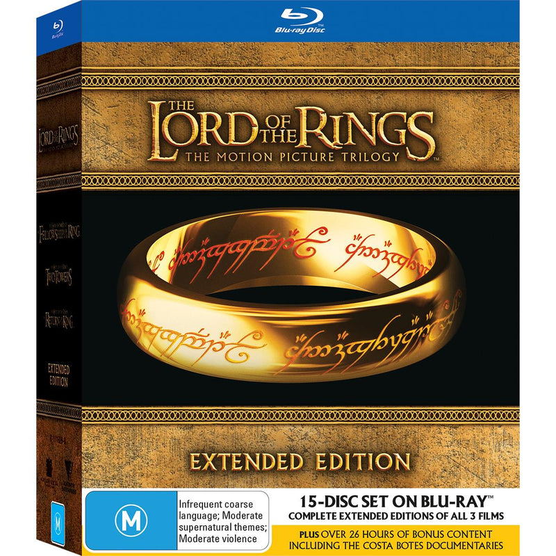 the lord of the rings trilogy extended edition dvd set