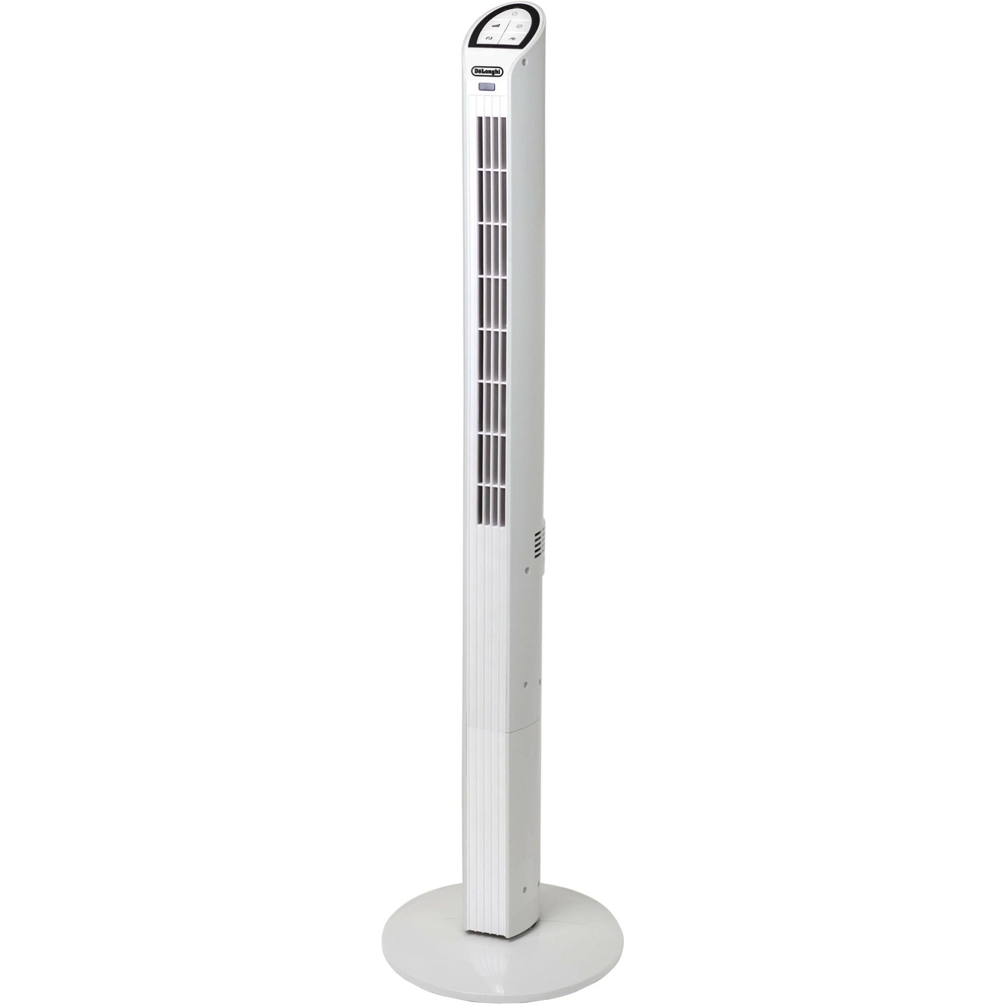 de'longhi slim tower fan with timer