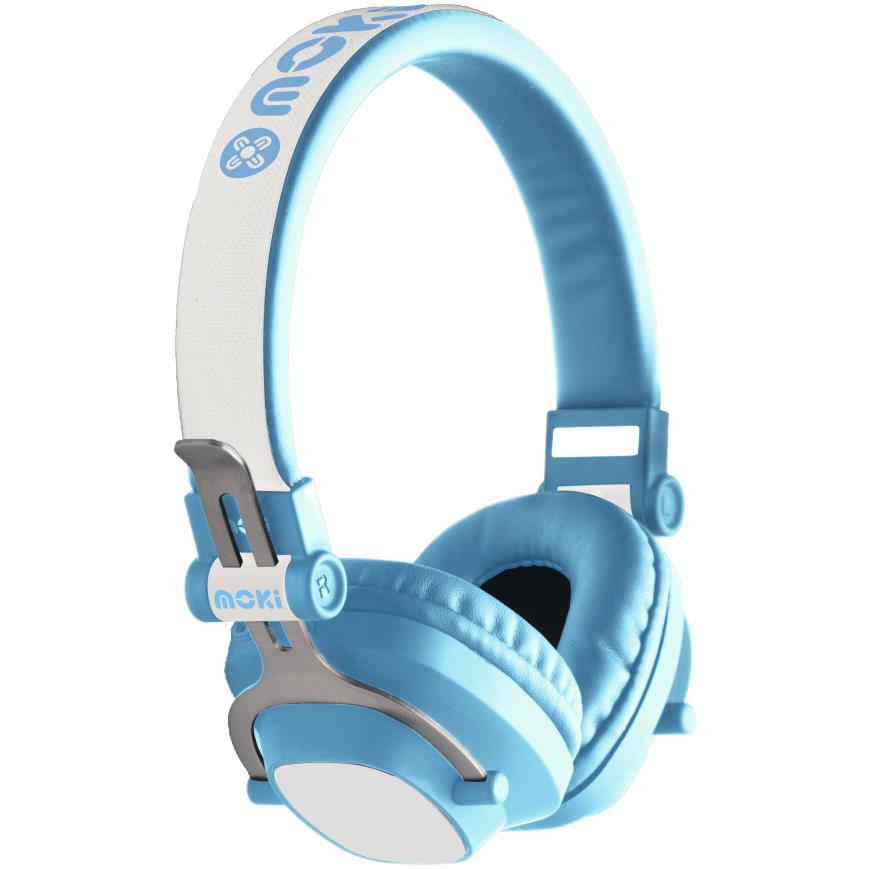 moki kid's exo bluetooth headphones (blue)