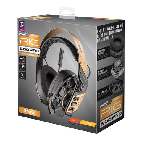 gold gaming headset