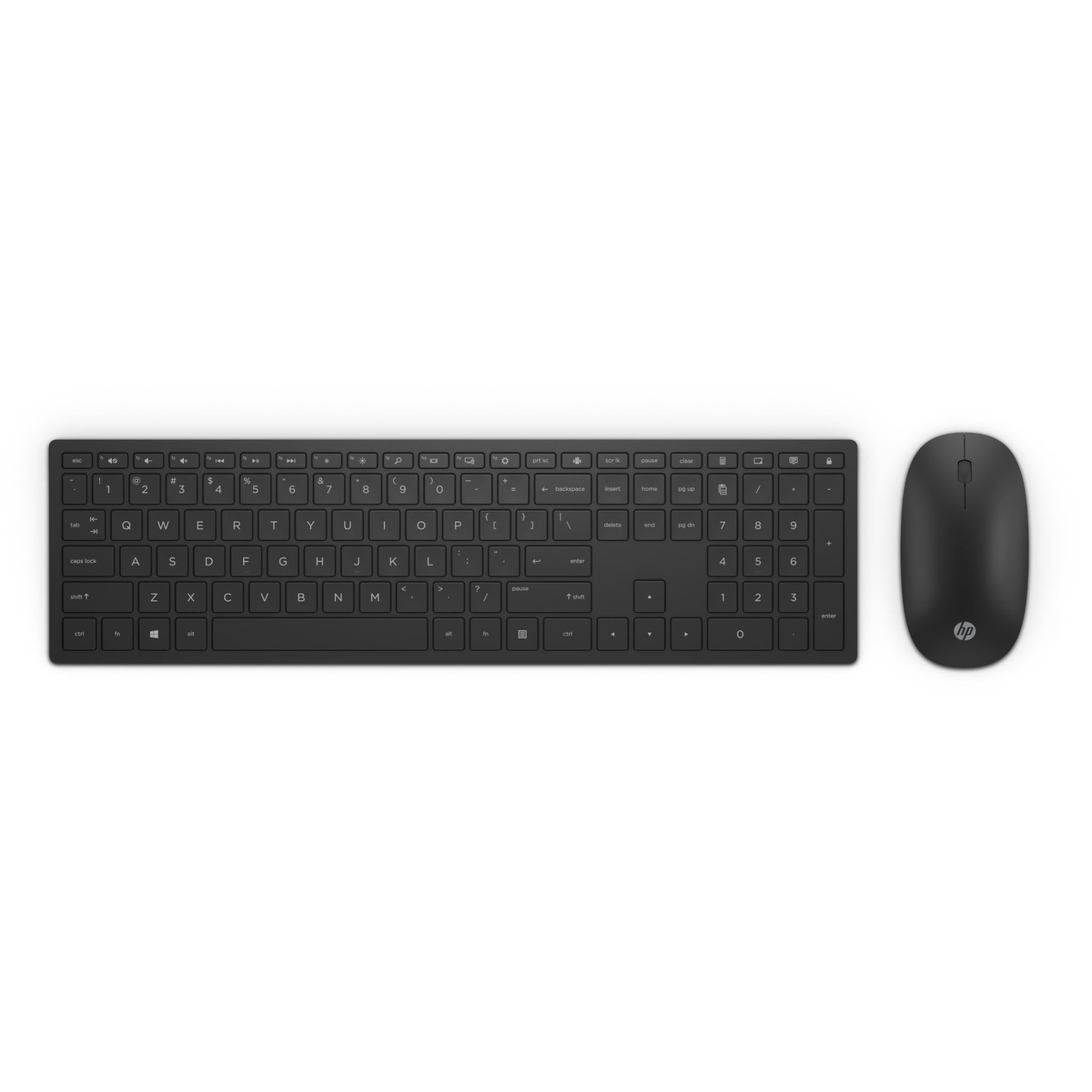 hp pavilion wireless keyboard and mouse 800 (black)