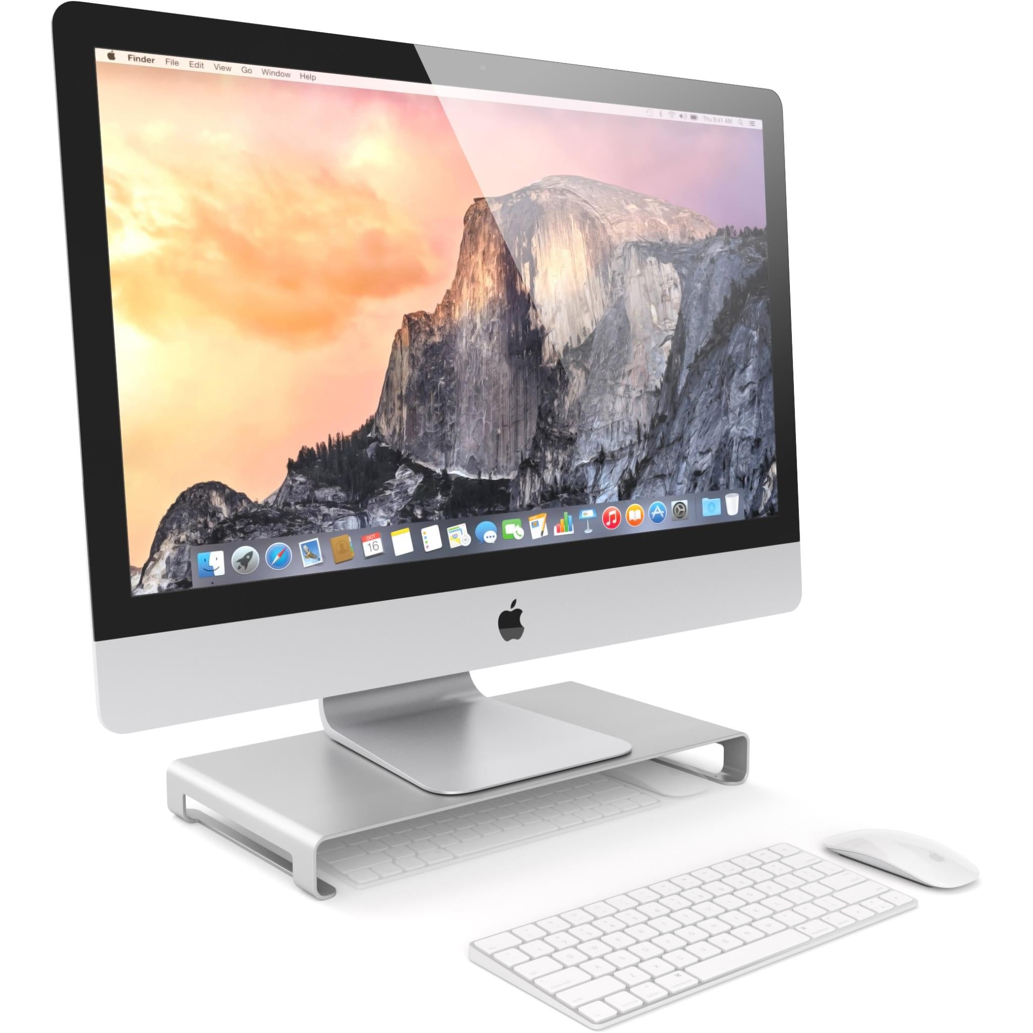 satechi aluminium slim monitor stand (silver)