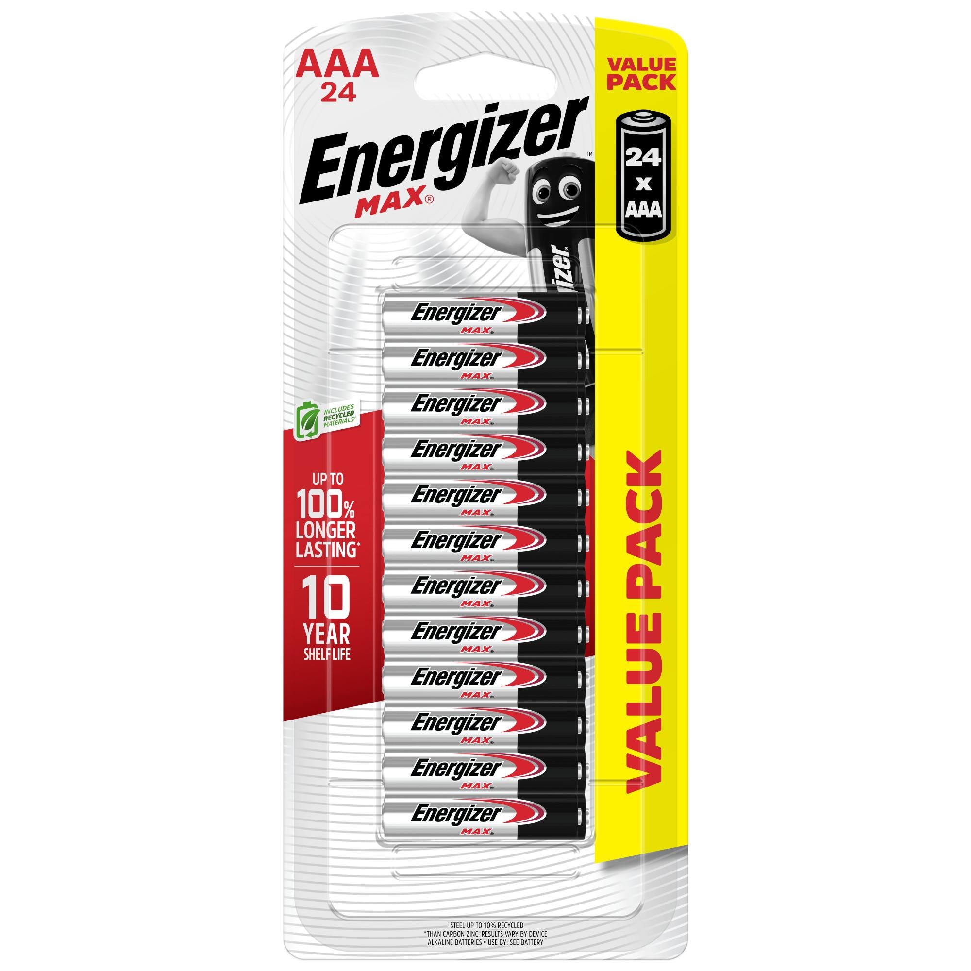 energizer max aaa 24 battery pack