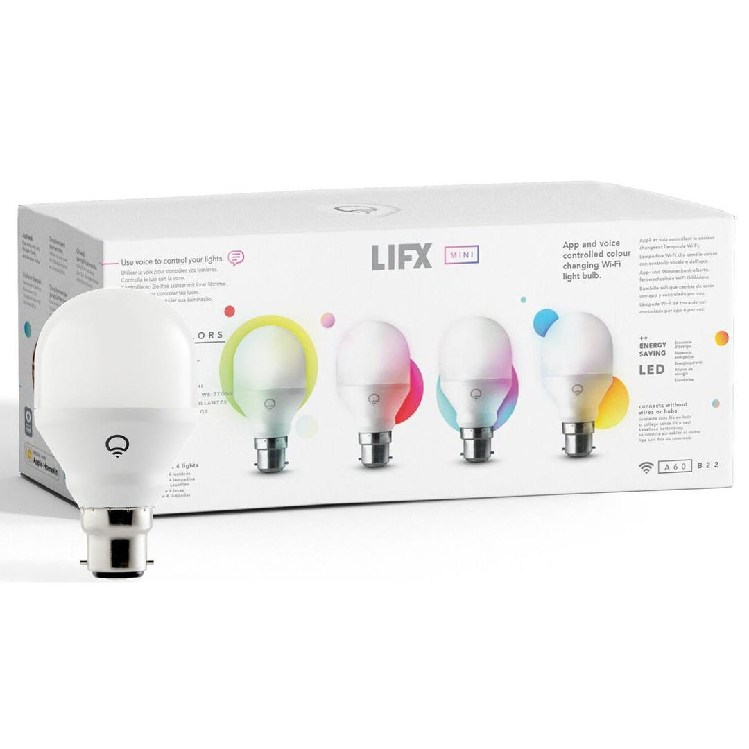 Lifx Mini Colour B22 Led Smart Bulb 4 Pack Jb Hi Fi