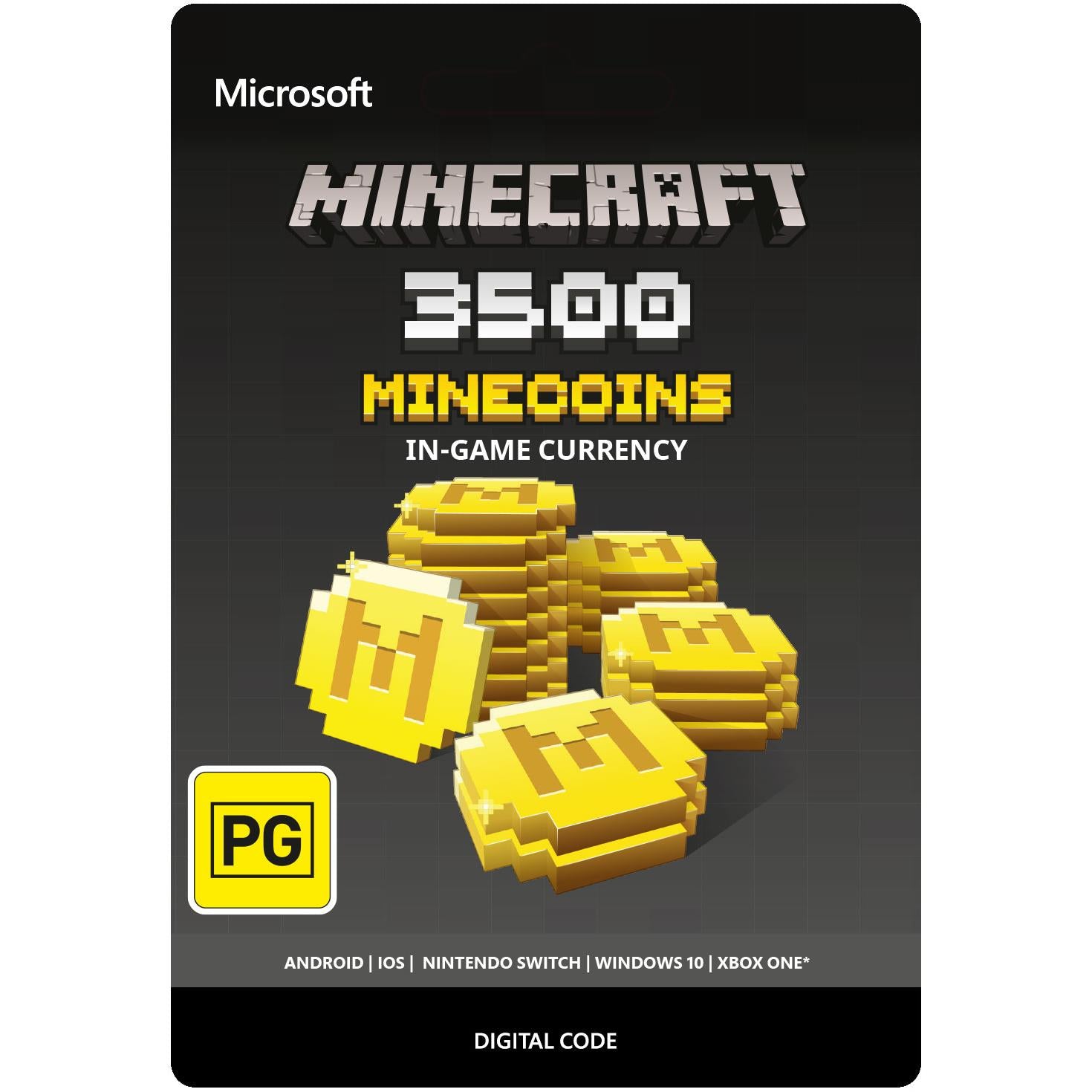 minecraft 3500 minecoins (digital download)