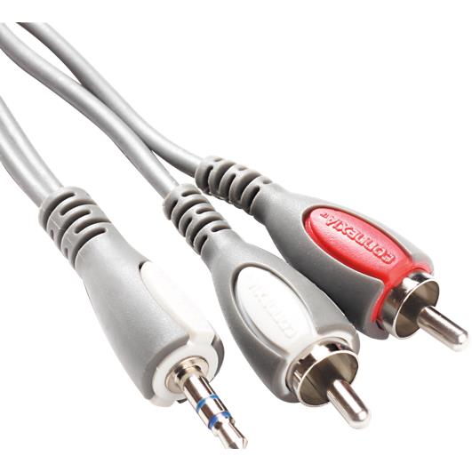 connexia x05139 1m 3.5mm stereo - 2rca plug cable (1.0m)