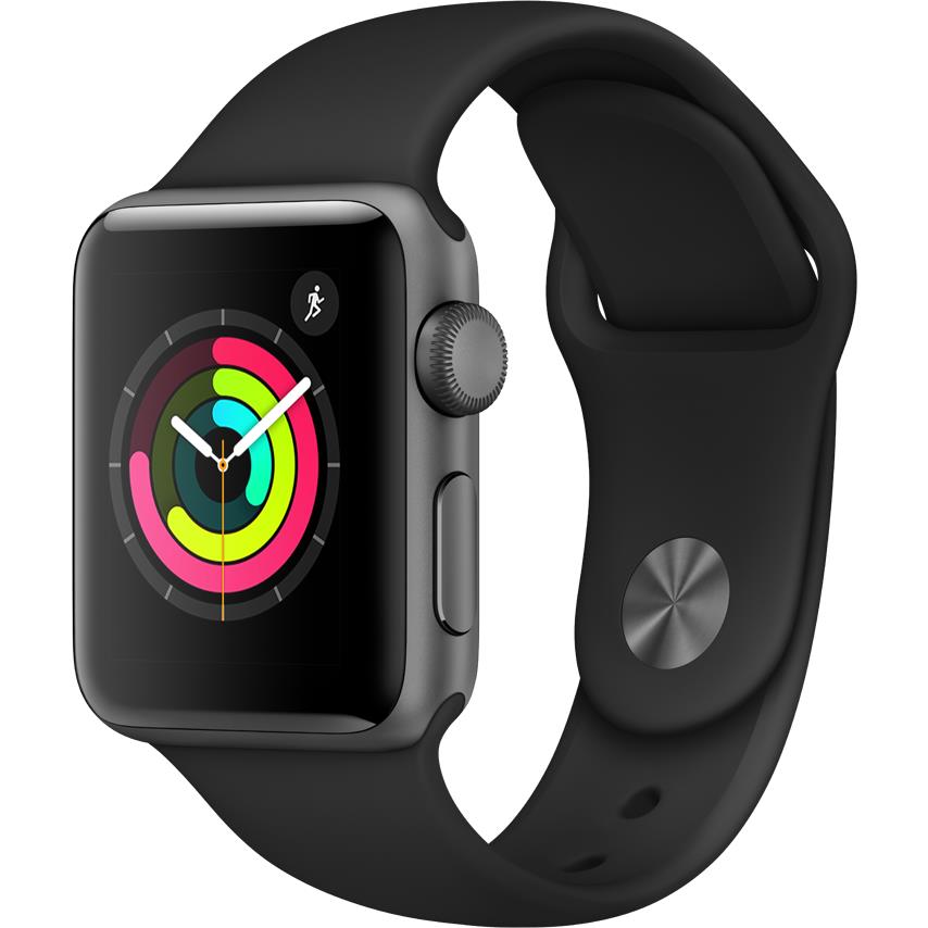 apple watch series 3 38mm space grey aluminium case gps