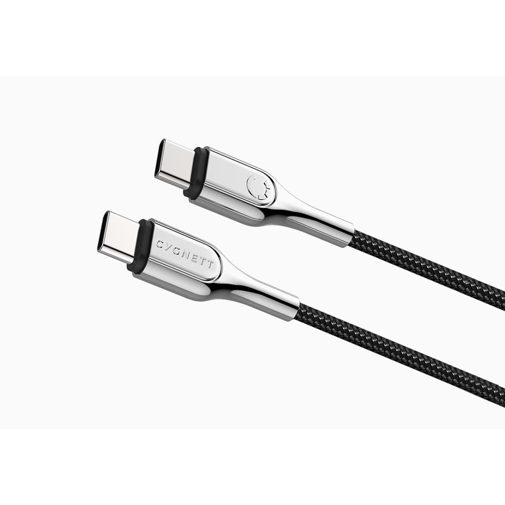 cygnett armoured 5a/100w 2.0 usb-c to usb-c cable 2m