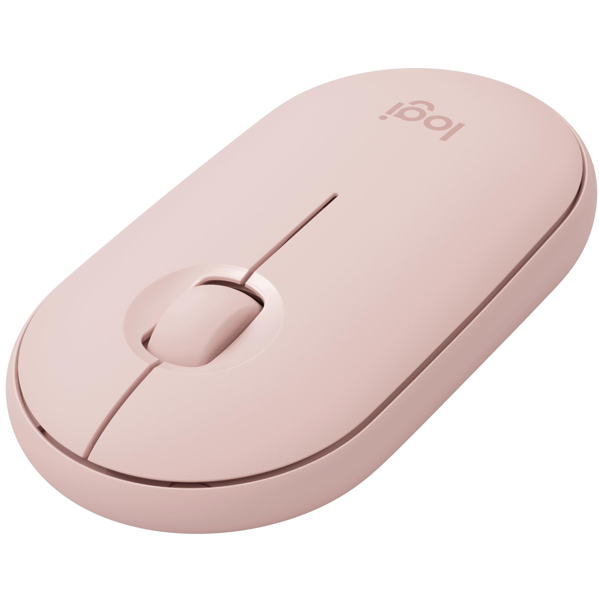 logitech m350 pebble wireless mouse (rose)