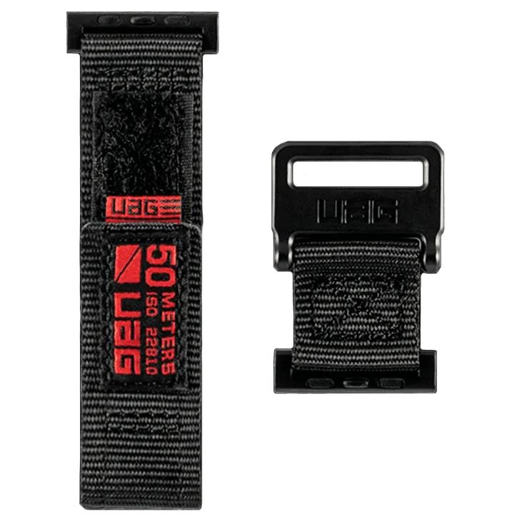 uag active watch strap for apple watch [42-44mm] (black)