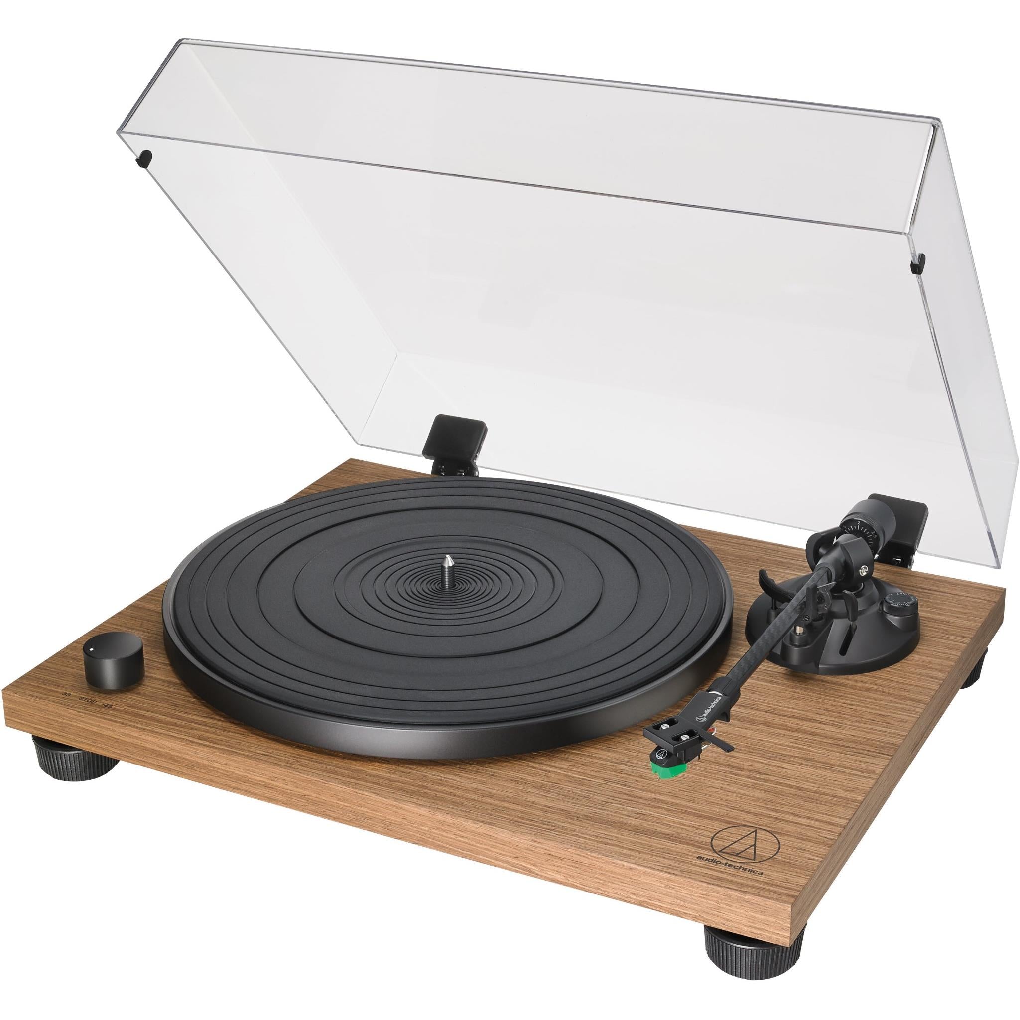 audio-technica lpw40wn fully manual turntable (walnut)