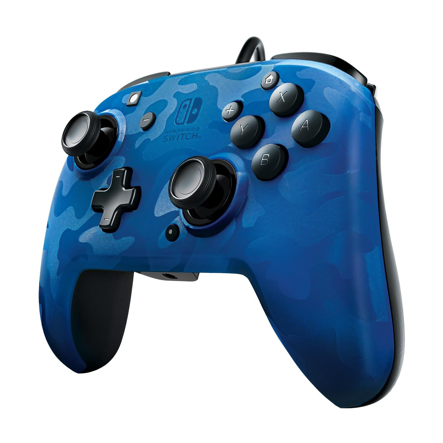 faceoff controller deluxe for nintendo switch (blue camo)