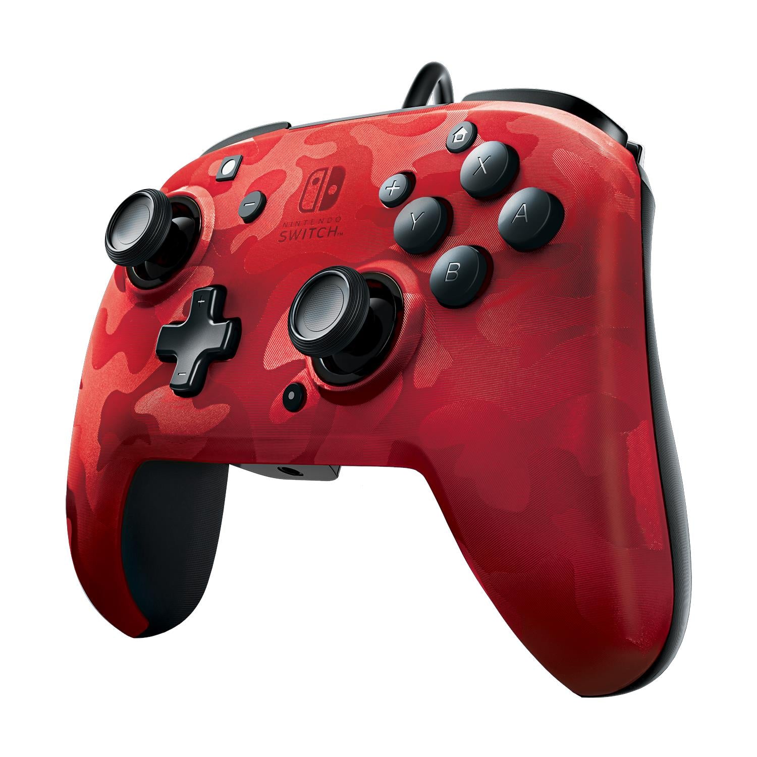 faceoff controller deluxe for nintendo switch (red camo)