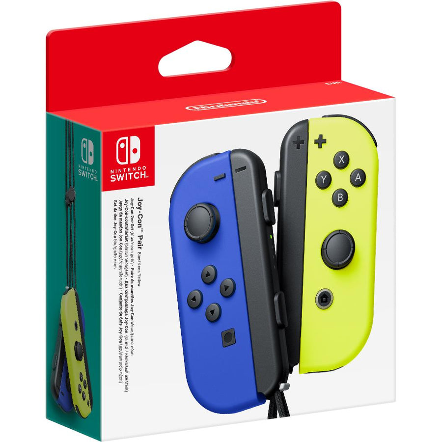 Nintendo Switch Joy-Con Controller Pair Blue & Neon Yellow | JB Hi-Fi