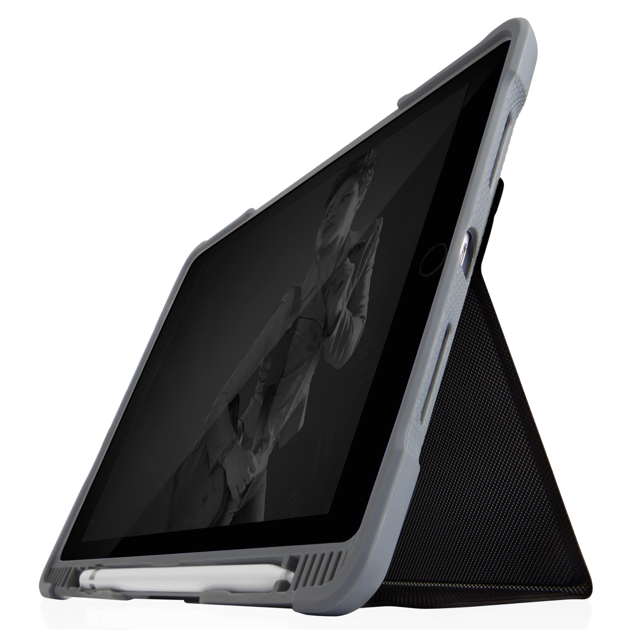 stm dux plus duo cover for ipad 10.2" [7th/8th/9th gen] (black)
