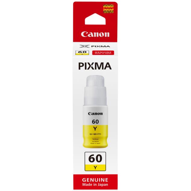 canon gi-60y yellow ink bottle (70ml)