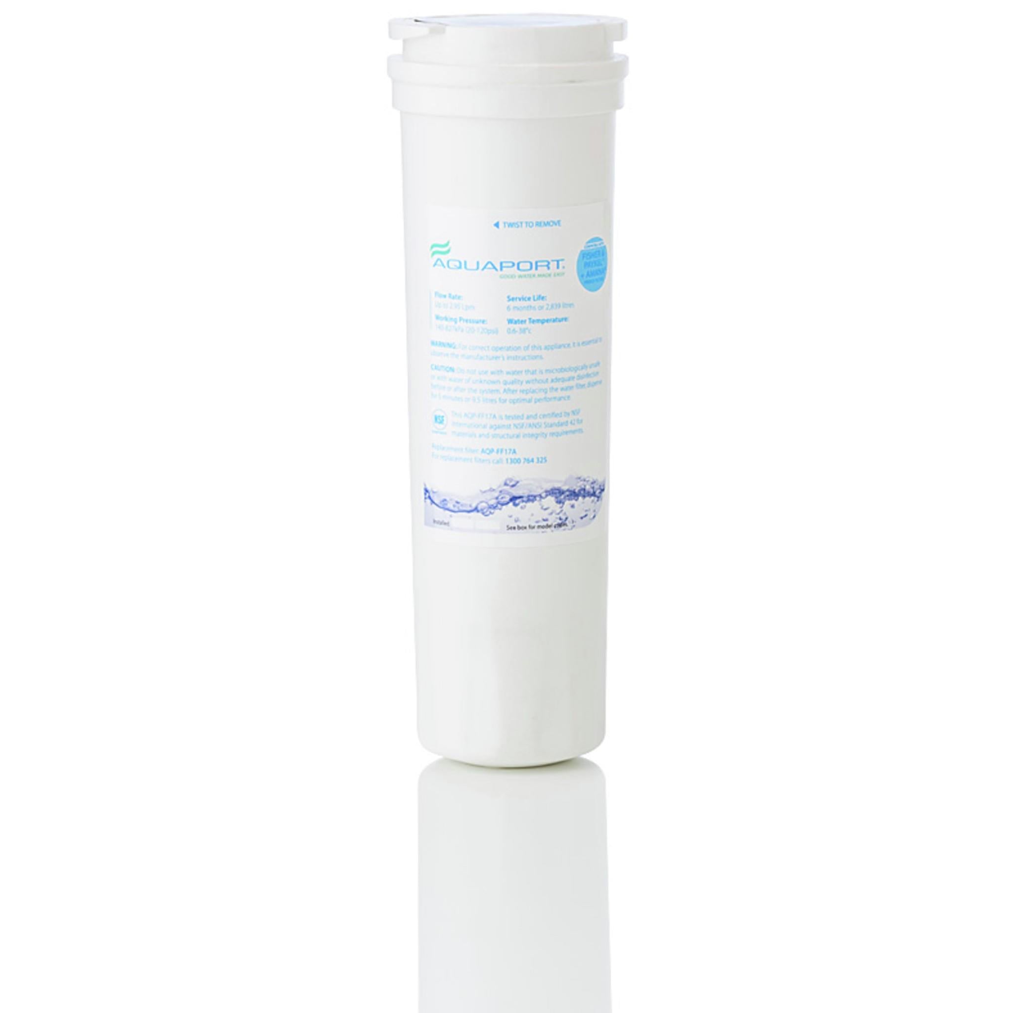 aquaport aqpff17a replacement water filter for fisher & paykel fridges