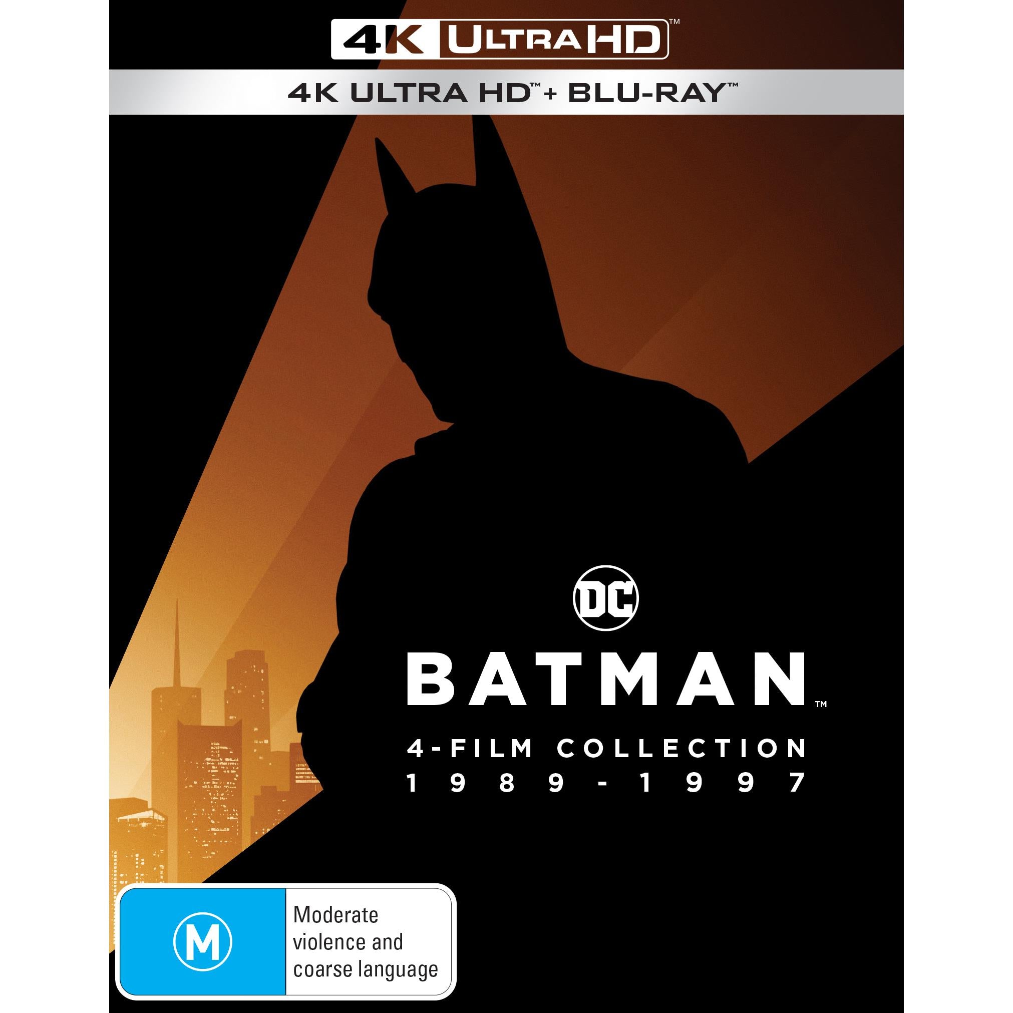 Batman: 4 Film Collection - 1989-1997 - JB Hi-Fi