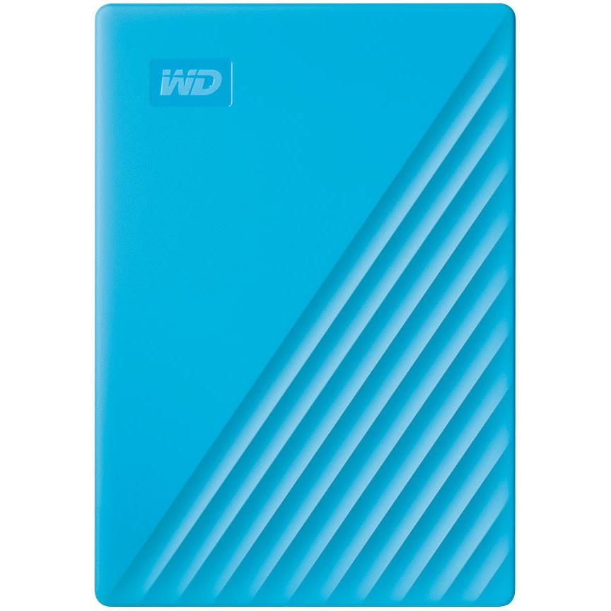 wd my passport 2tb portable hard drive usb 3.0 [2019] (blue)