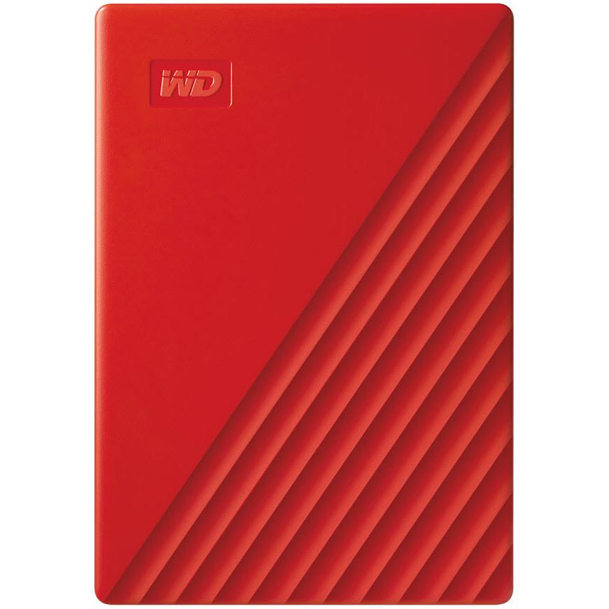 wd my passport 4tb portable hard drive usb 3.0 [2019] (red)