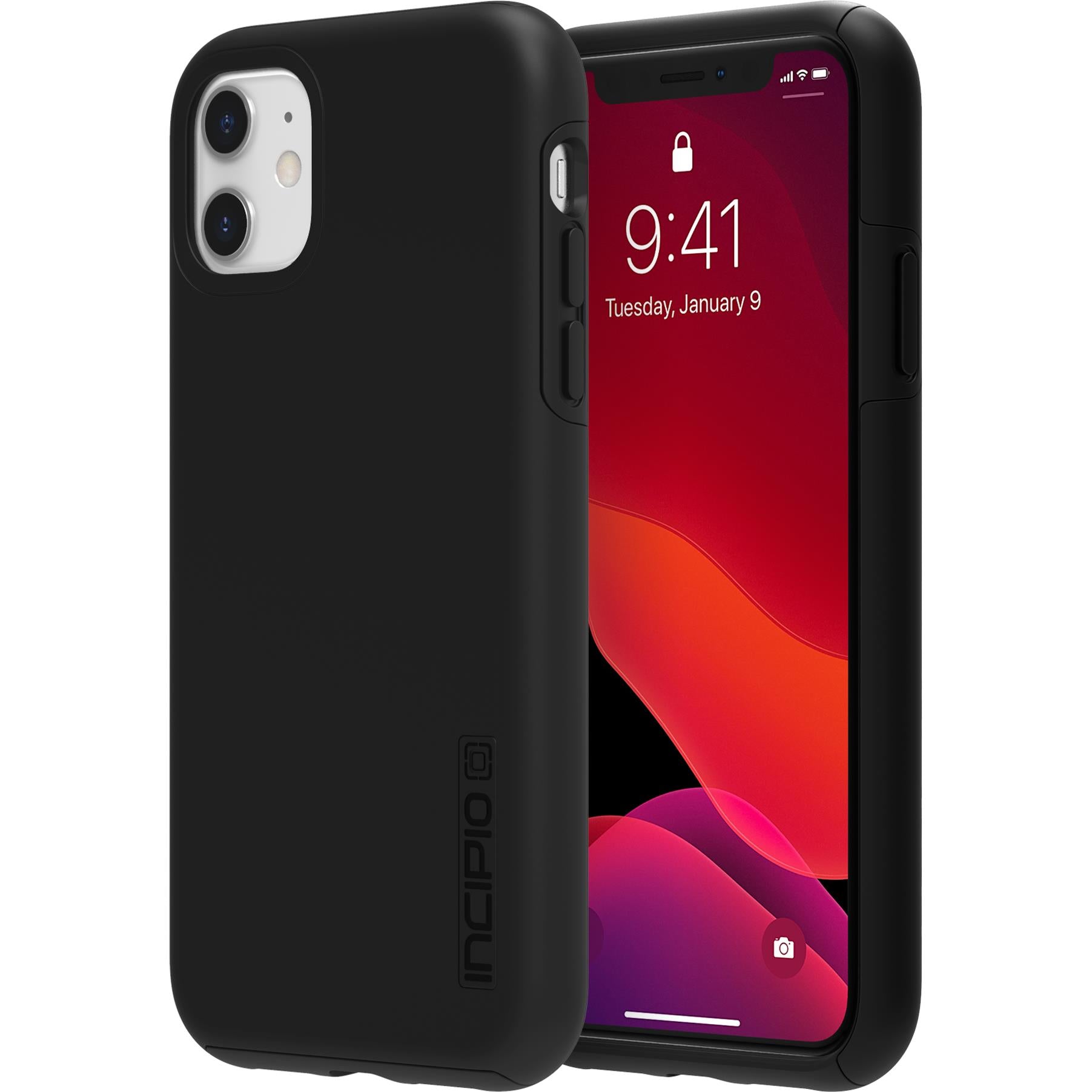 incipio dualpro case for iphone 11 (black)