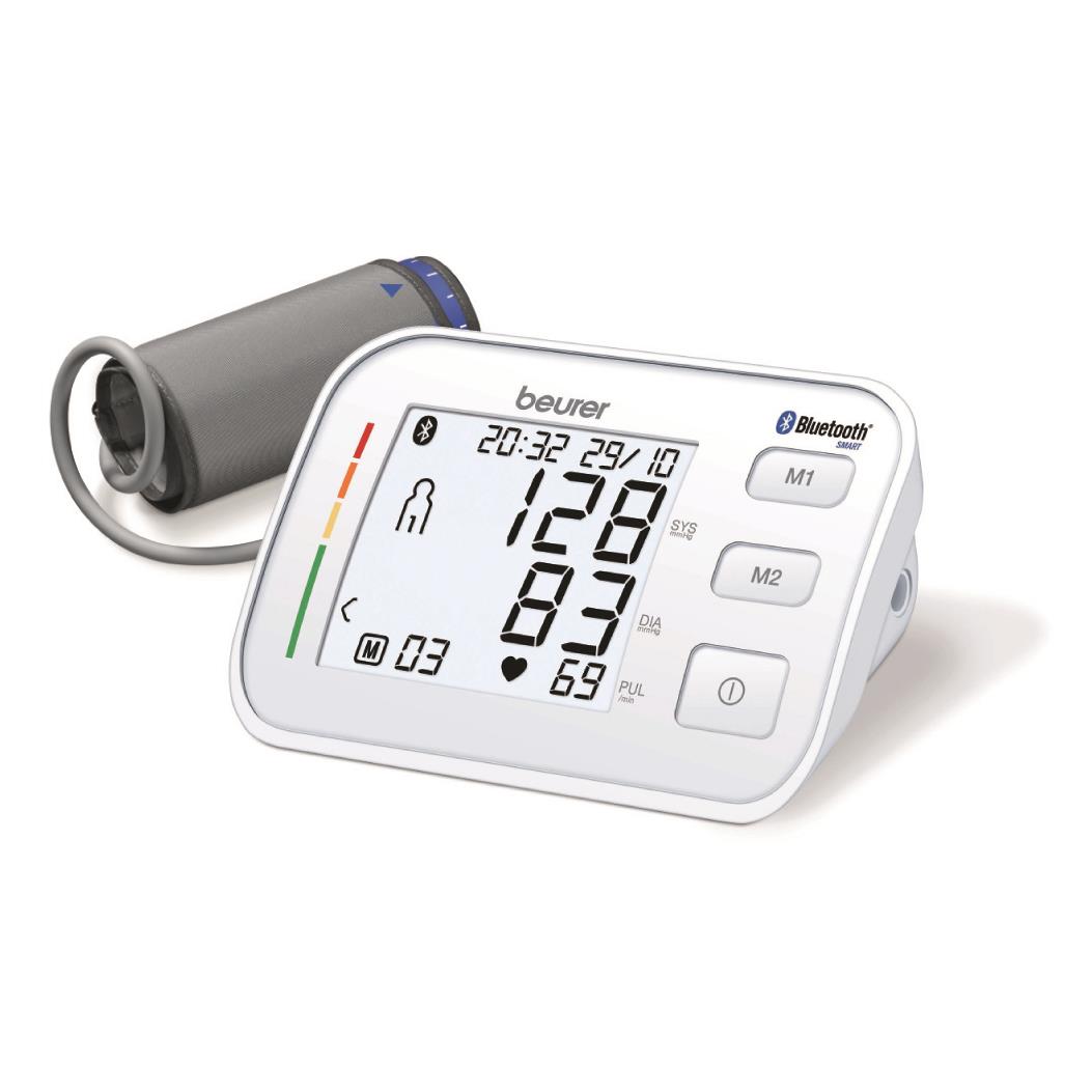 beurer bm57 bluetooth upper arm blood pressure monitor